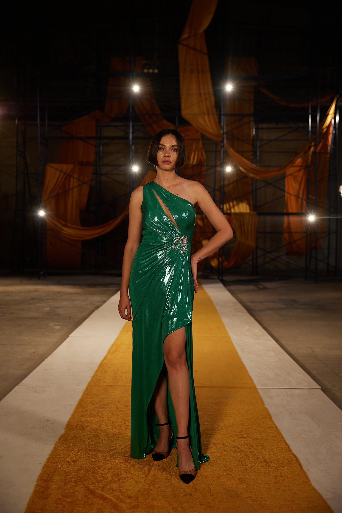 Runway Look 24 in Green