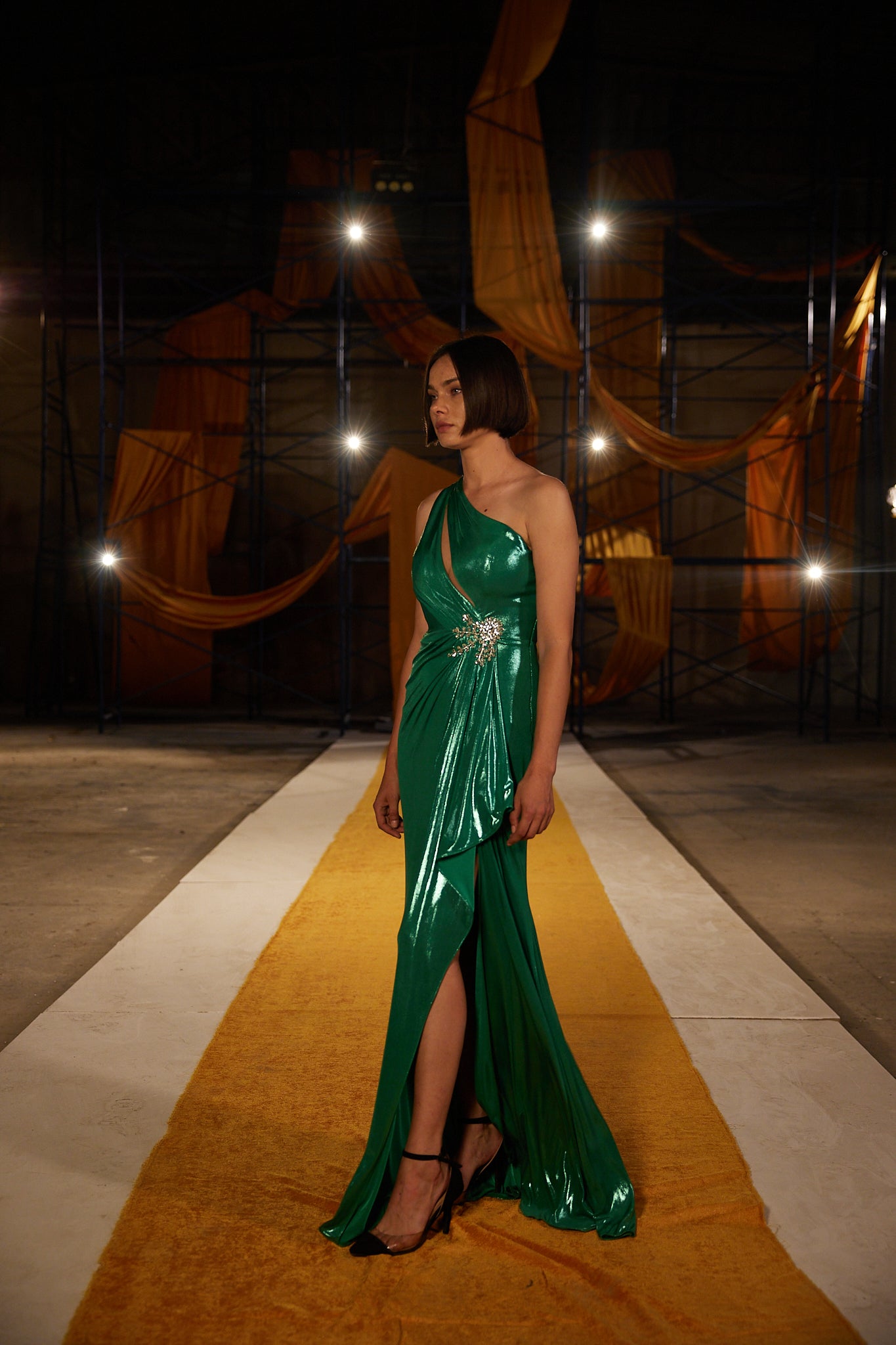 Runway Look 24 in Green