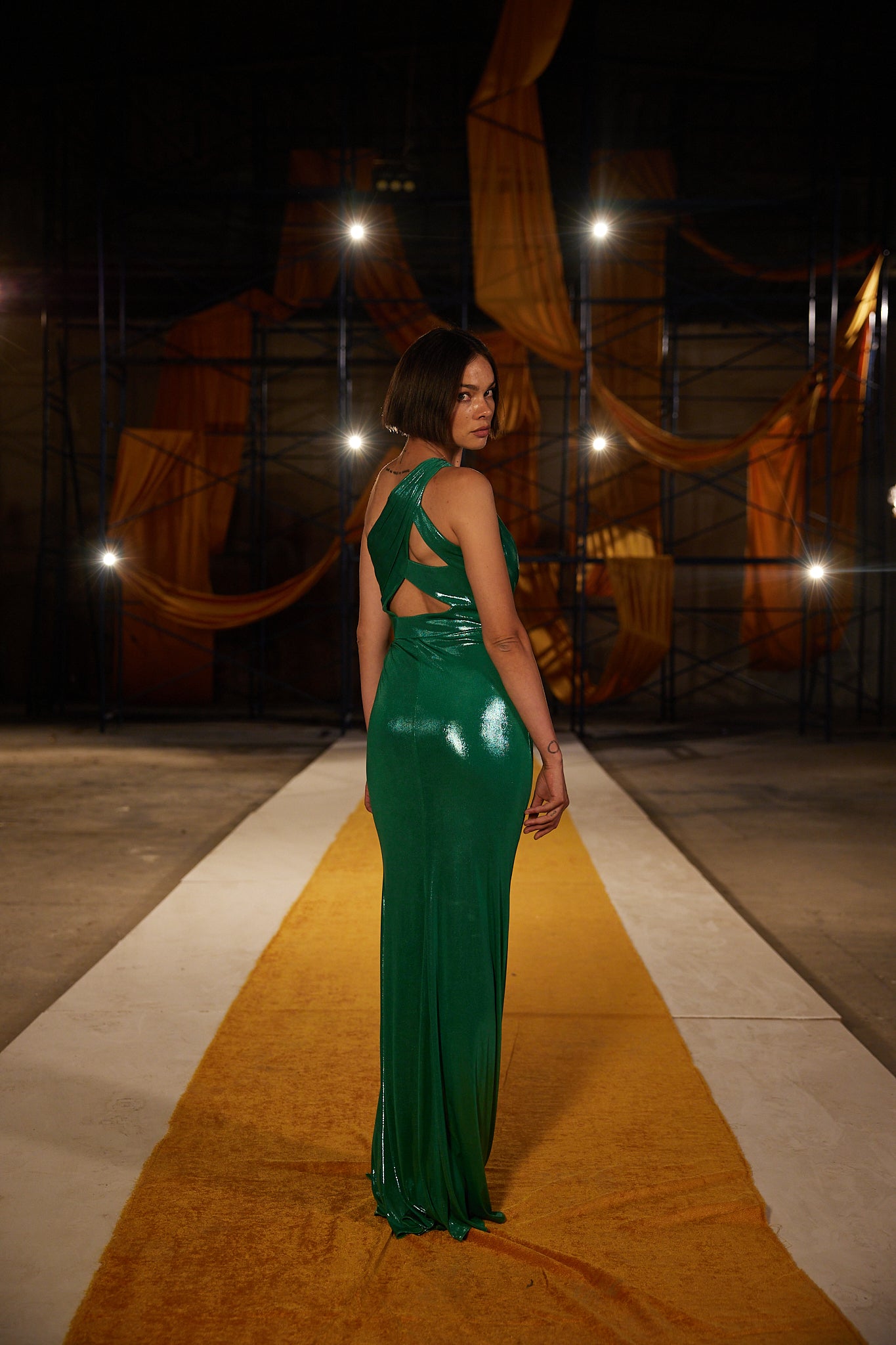 Runway Look 24 in Green
