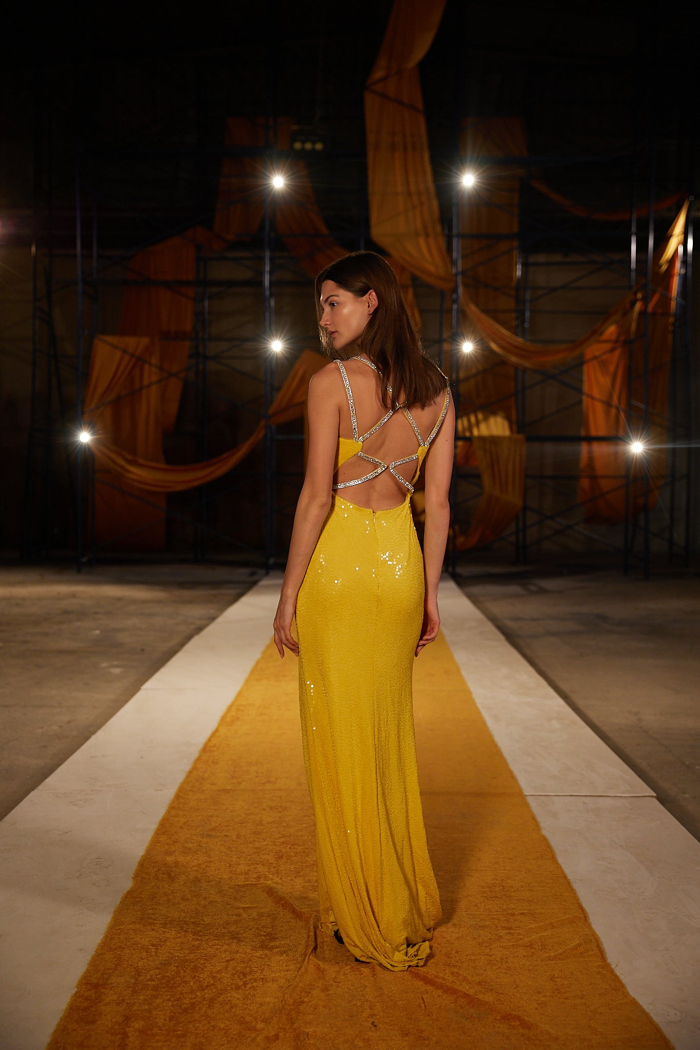 Runway Look 26 in Yellow