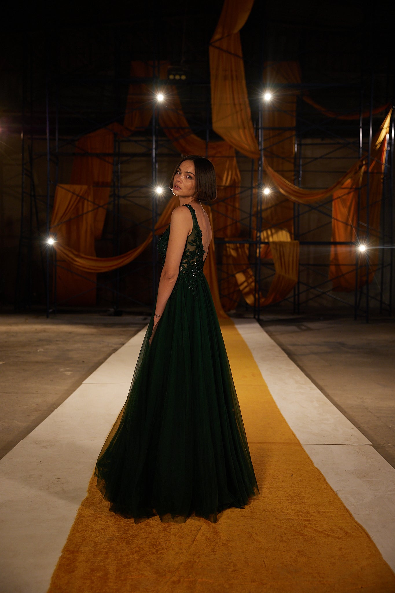 Runway Look 38 in Green