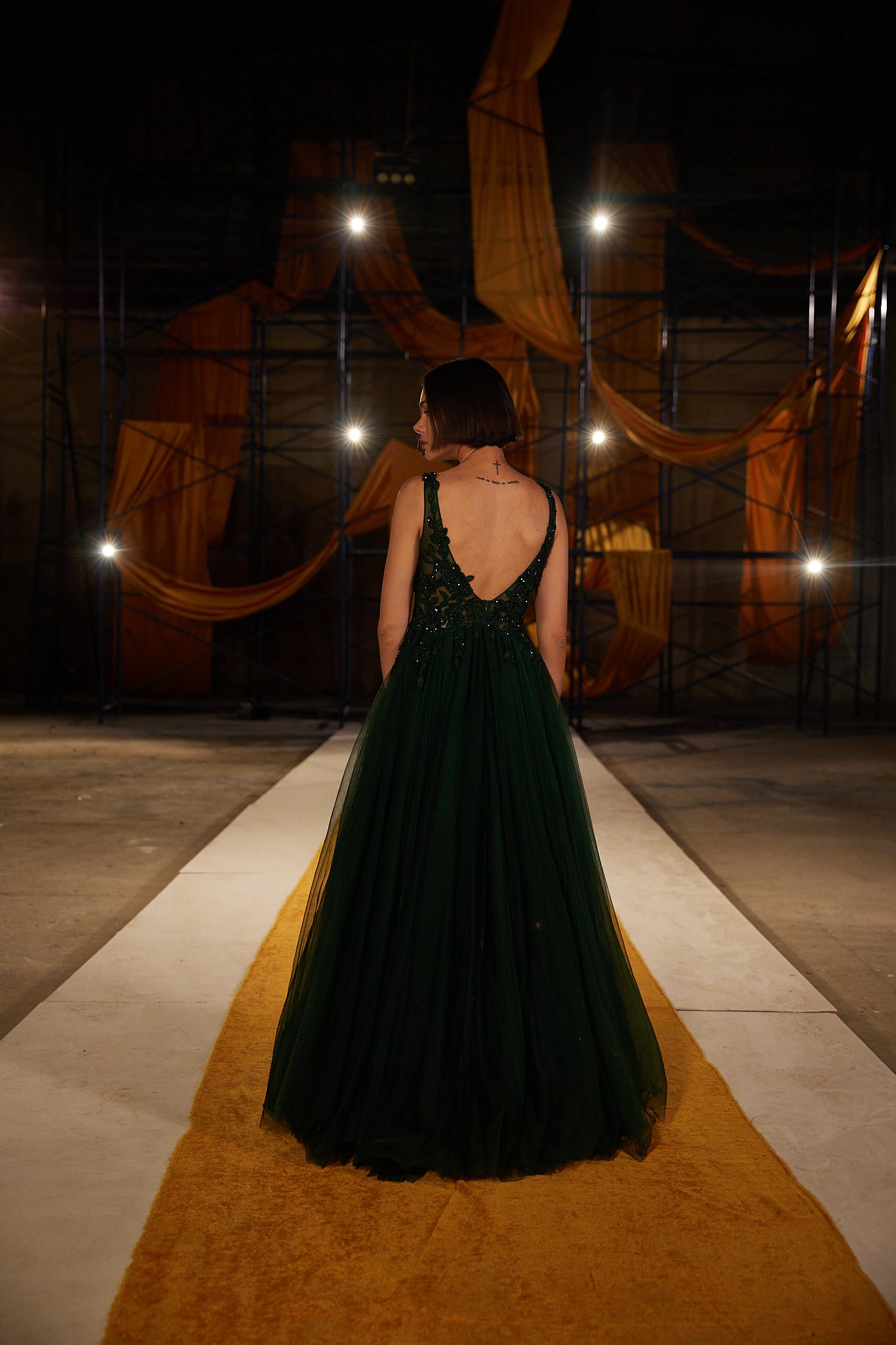 Runway Look 38 in Green
