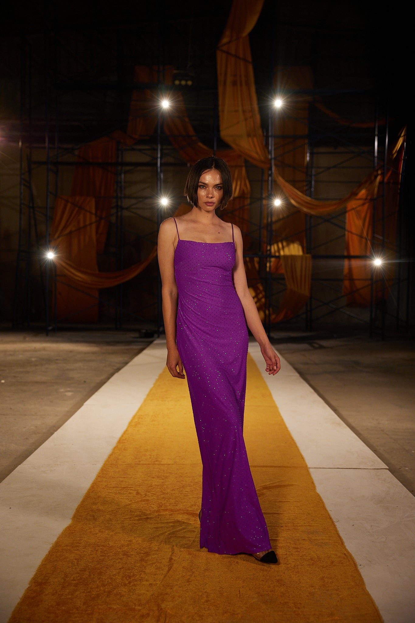 Runway Look 47 in Purple