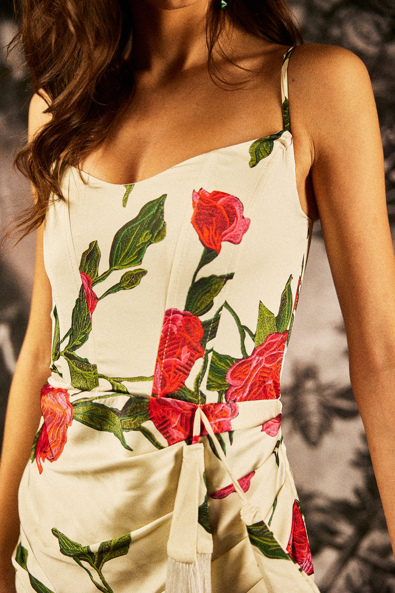 FLOWER PATTERNED MINI DRESS