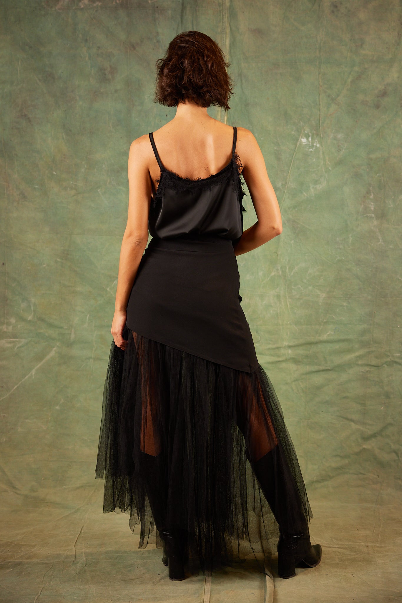 DRESS ME UP TOP IN BLACK