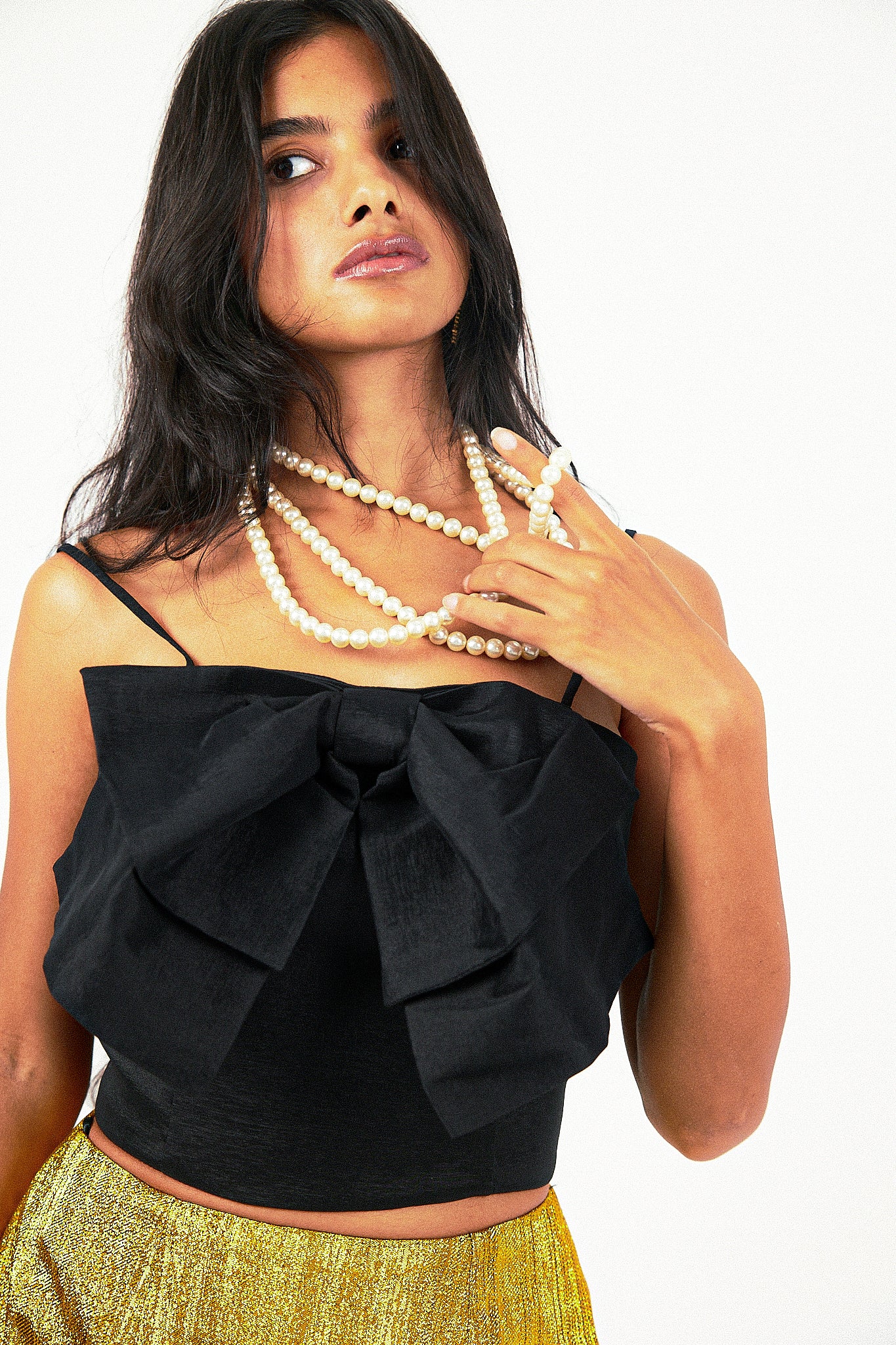 Lantana Bloom Top in Black
