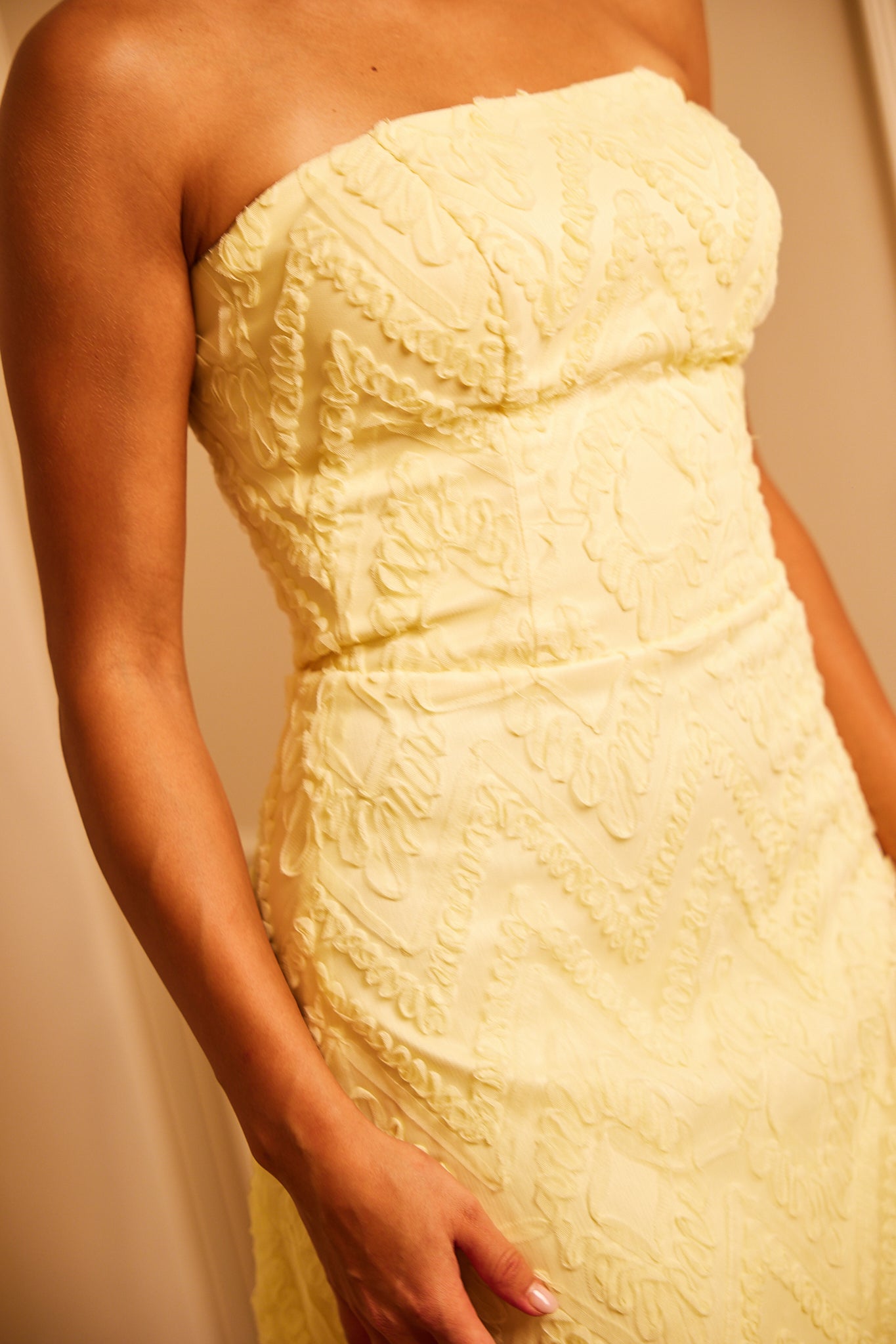 The Little Frilly Dress in Yellow