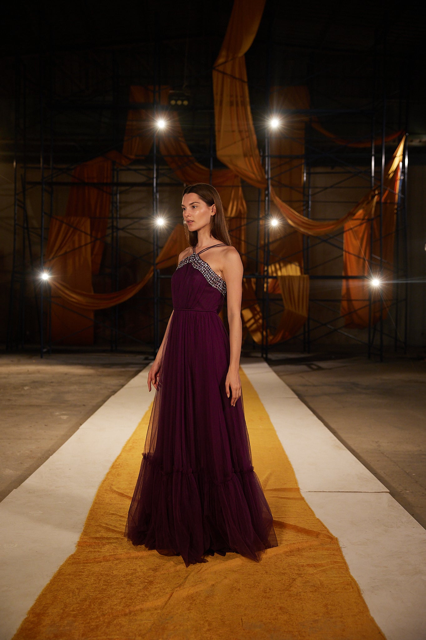 Runway Look 9 in Purple