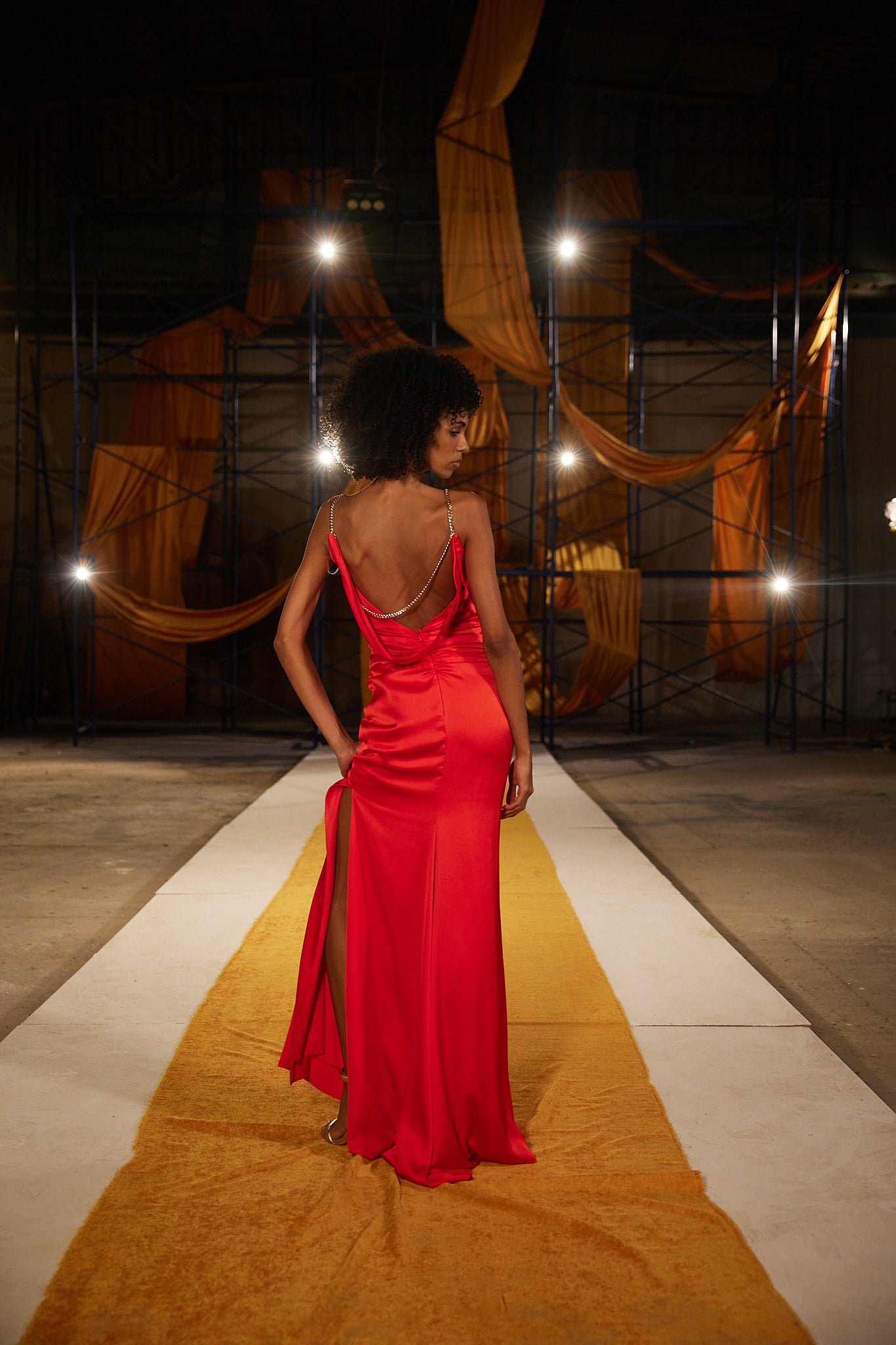 Runway Look 15 in Red