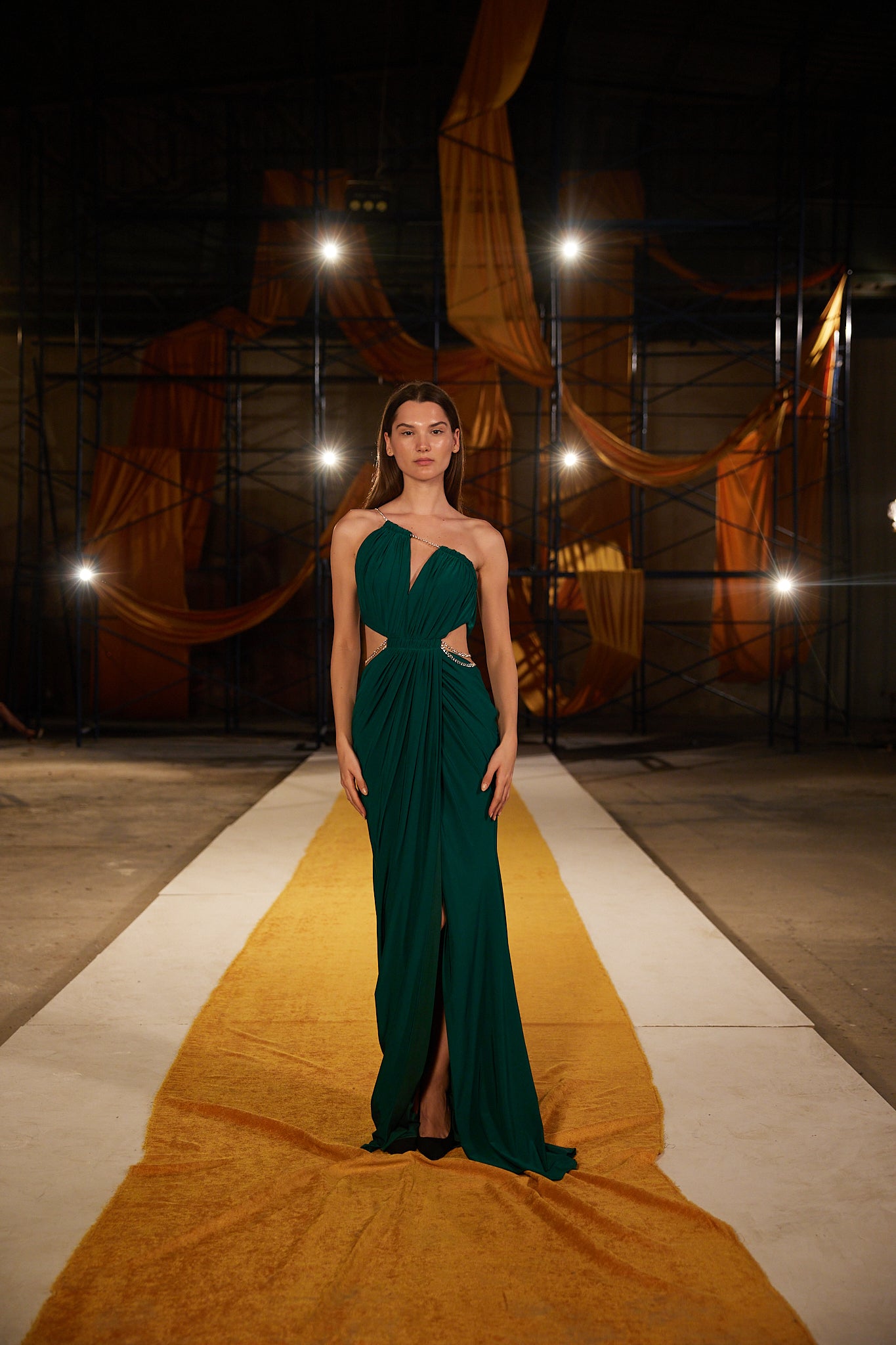 Runway Look 17 in Green