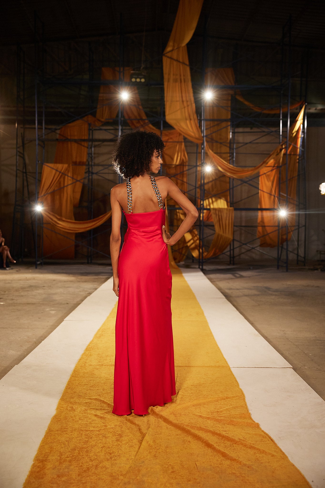 Runway Look 23 in Red