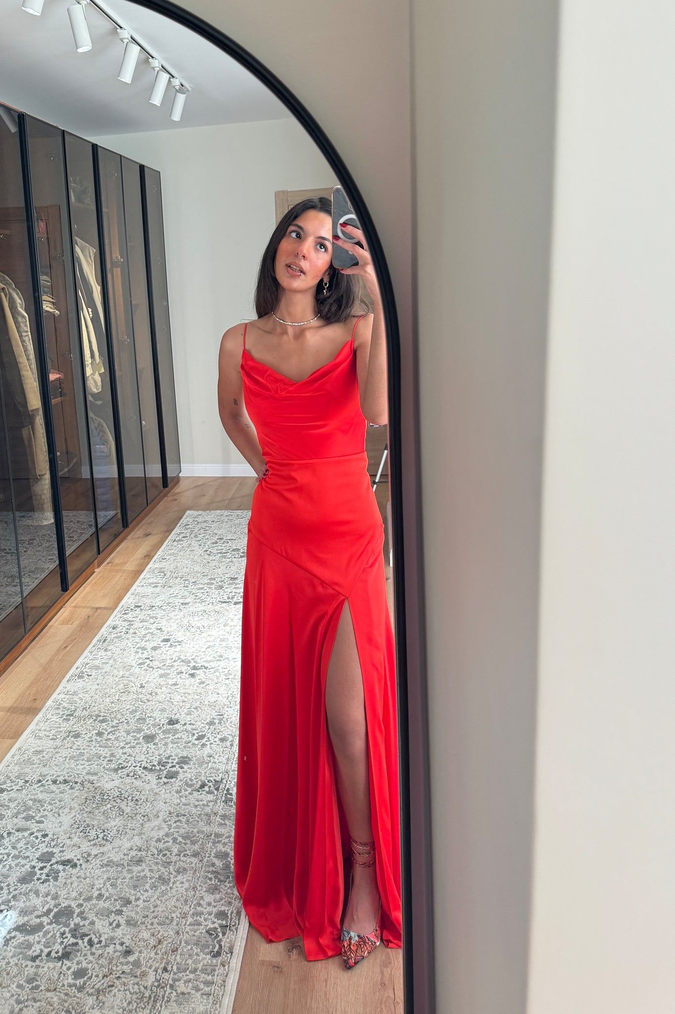 Runway Look 10 in Red