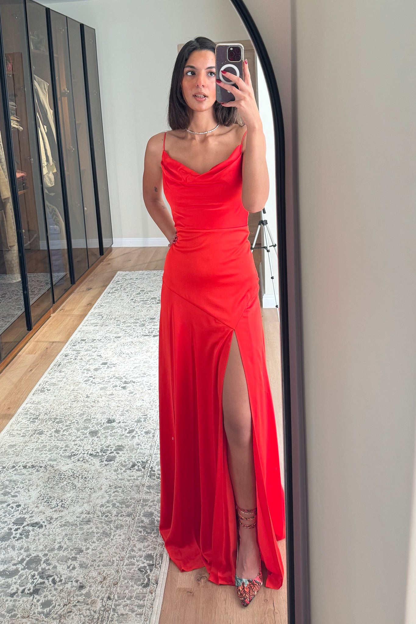 Runway Look 10 in Red