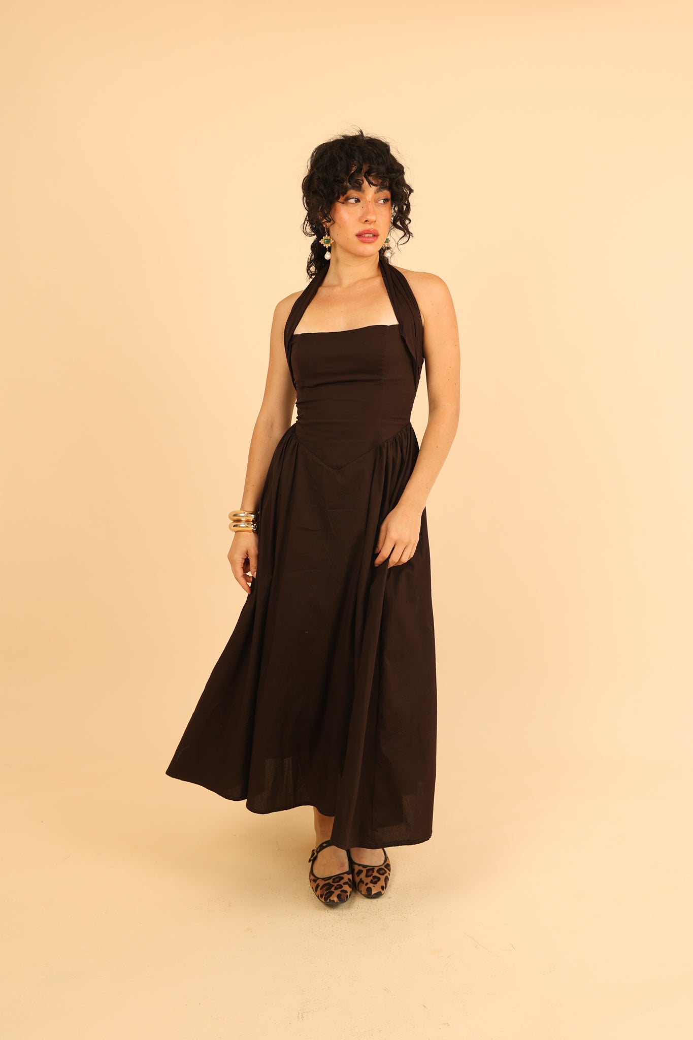 The Gelato Dress in Espresso