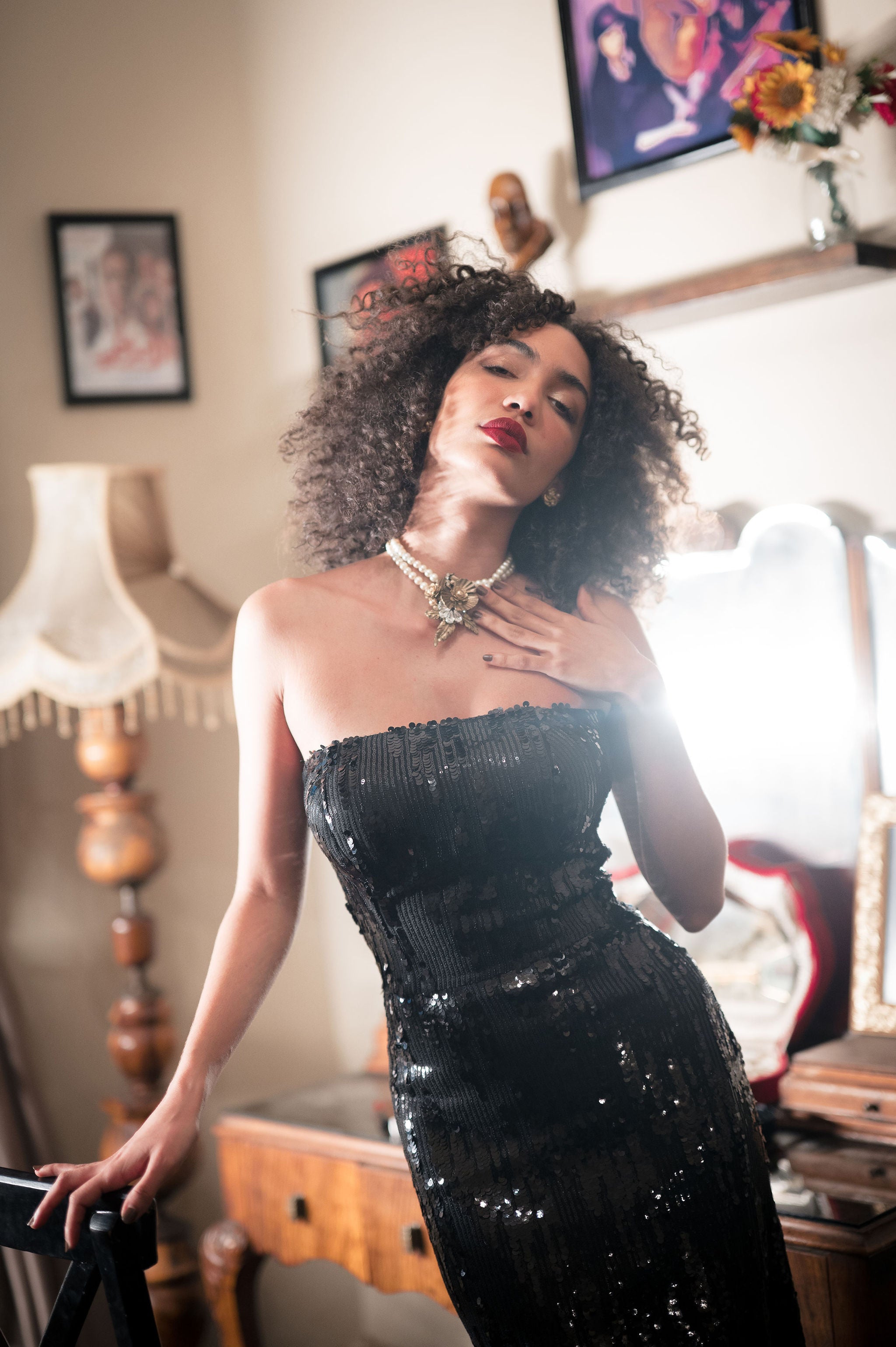 The Bling Bling Tube Dress in Black