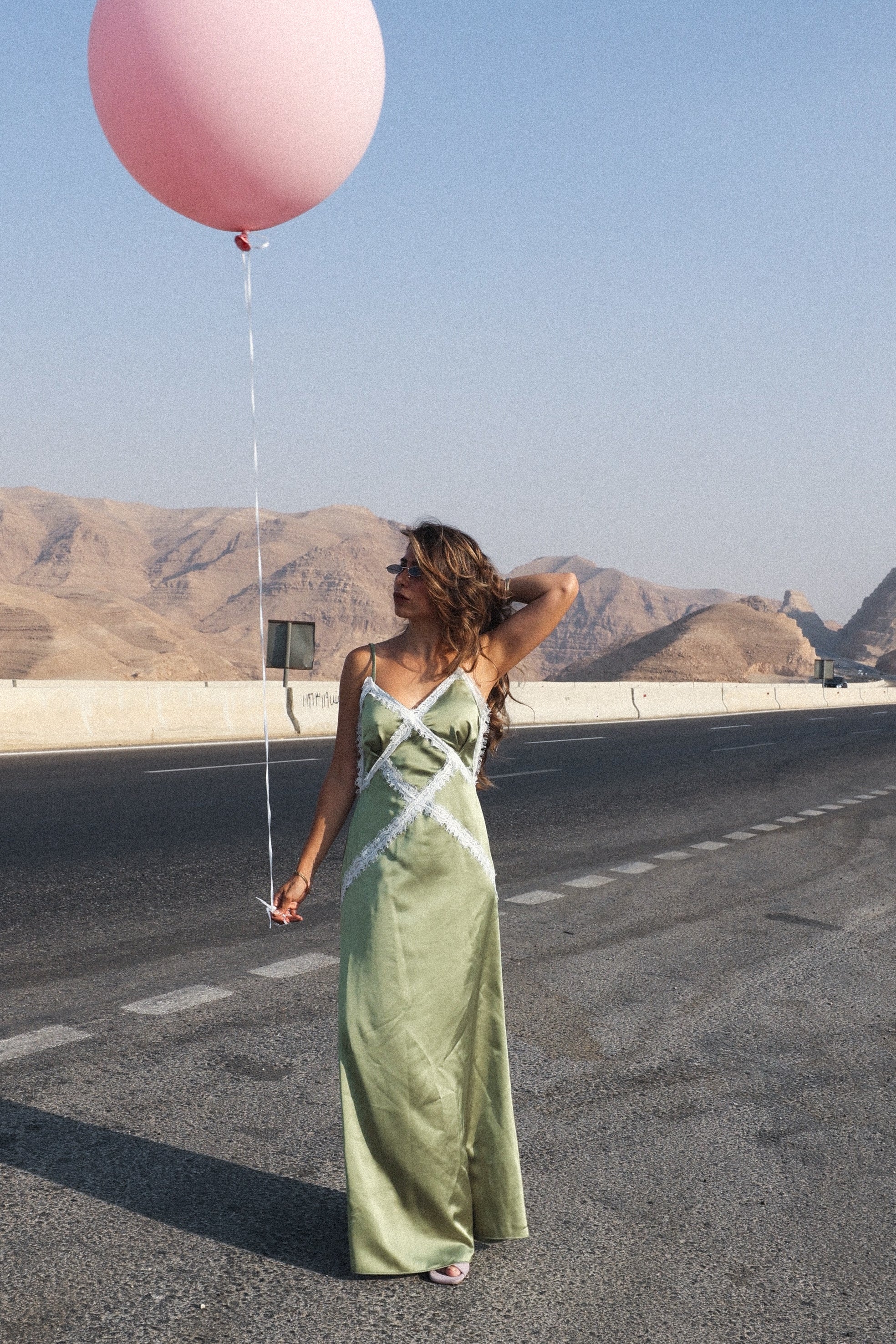 The Meringue Dress in Matcha Latte