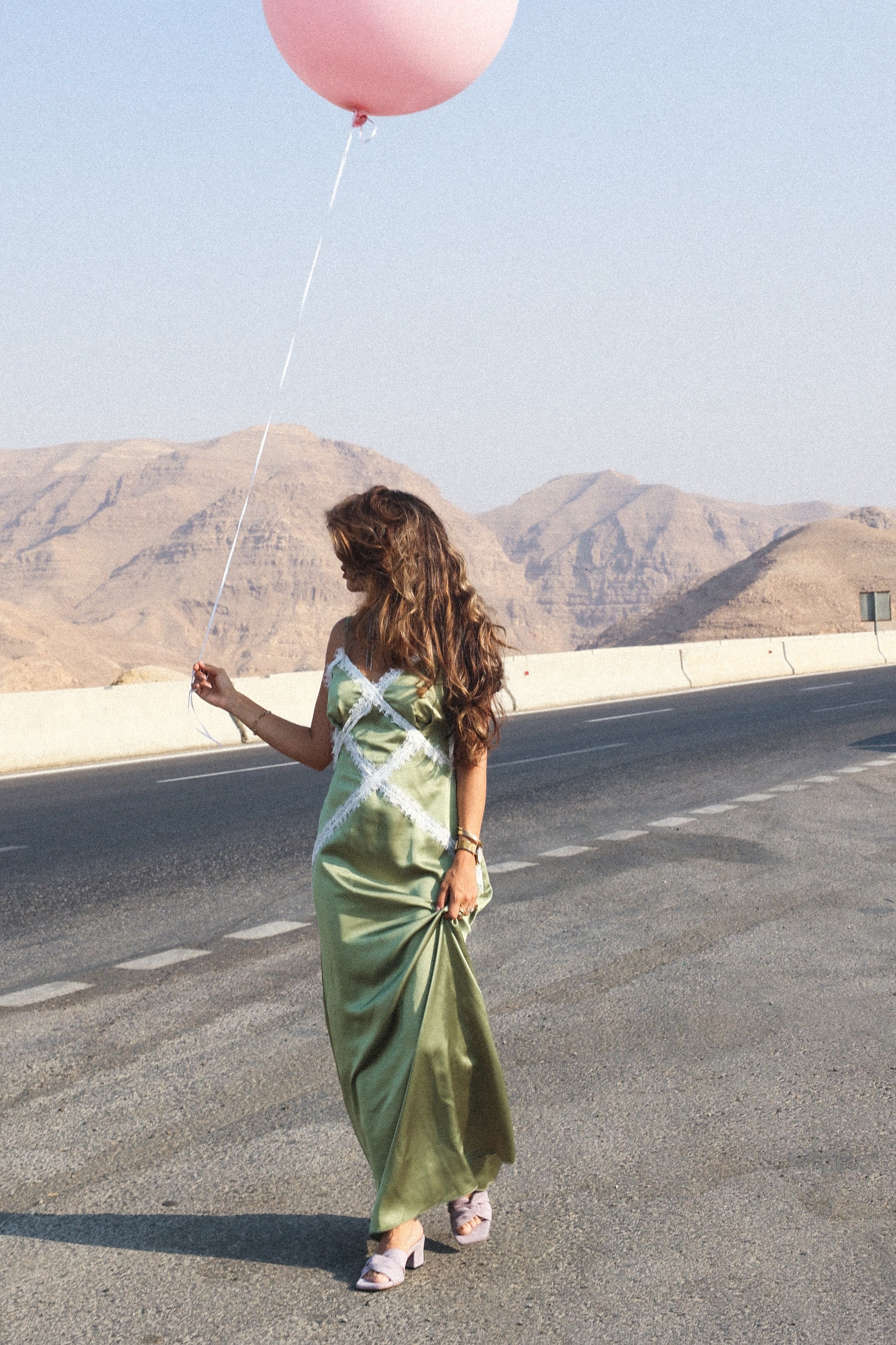 The Meringue Dress in Matcha Latte