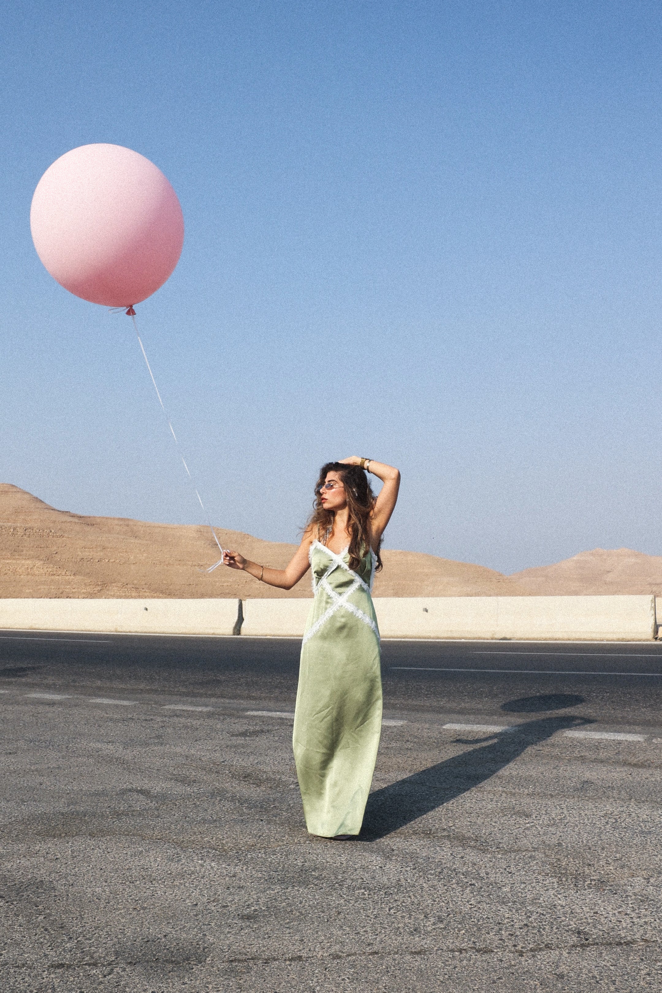 The Meringue Dress in Matcha Latte