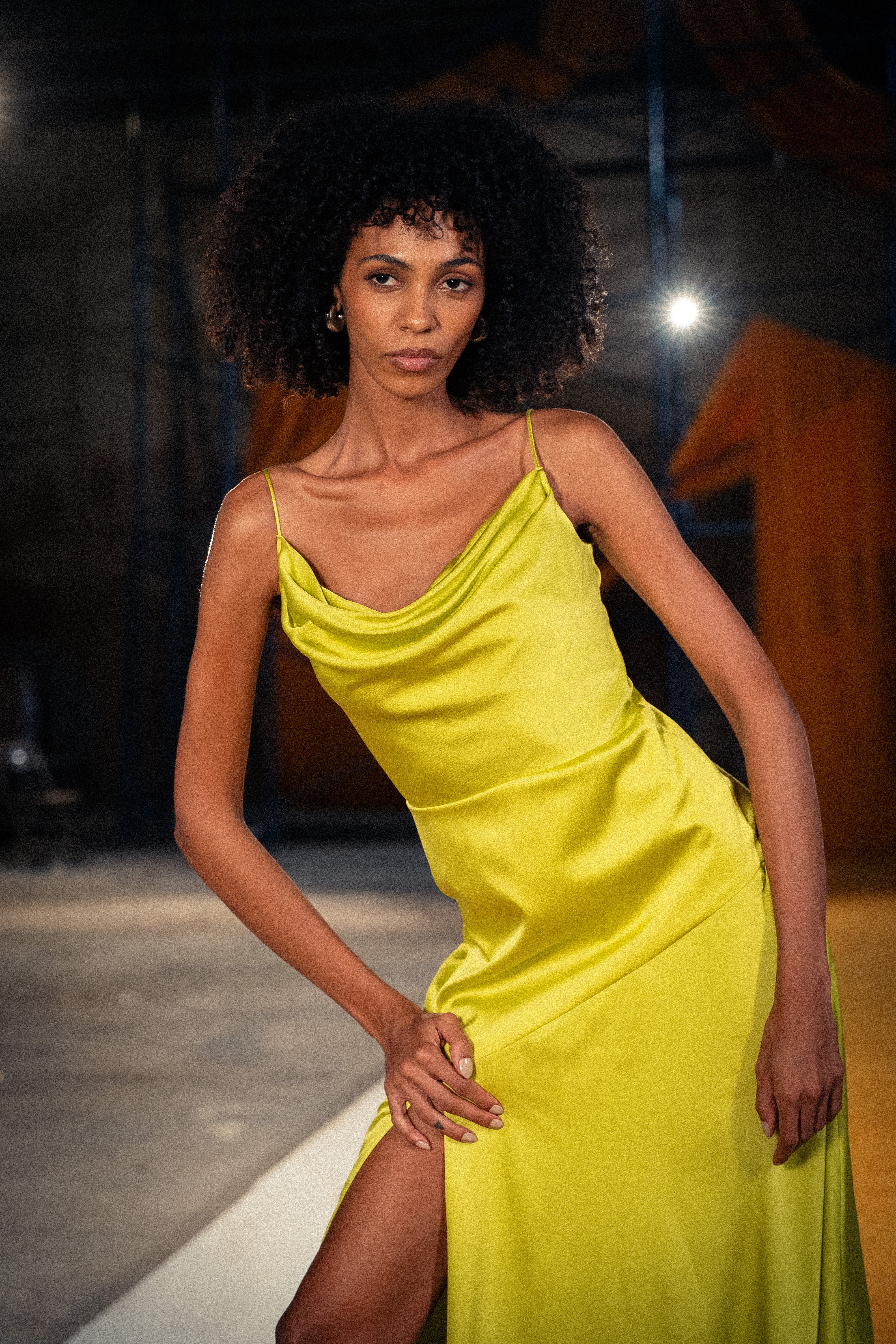 Runway Look 10 in Apple Green