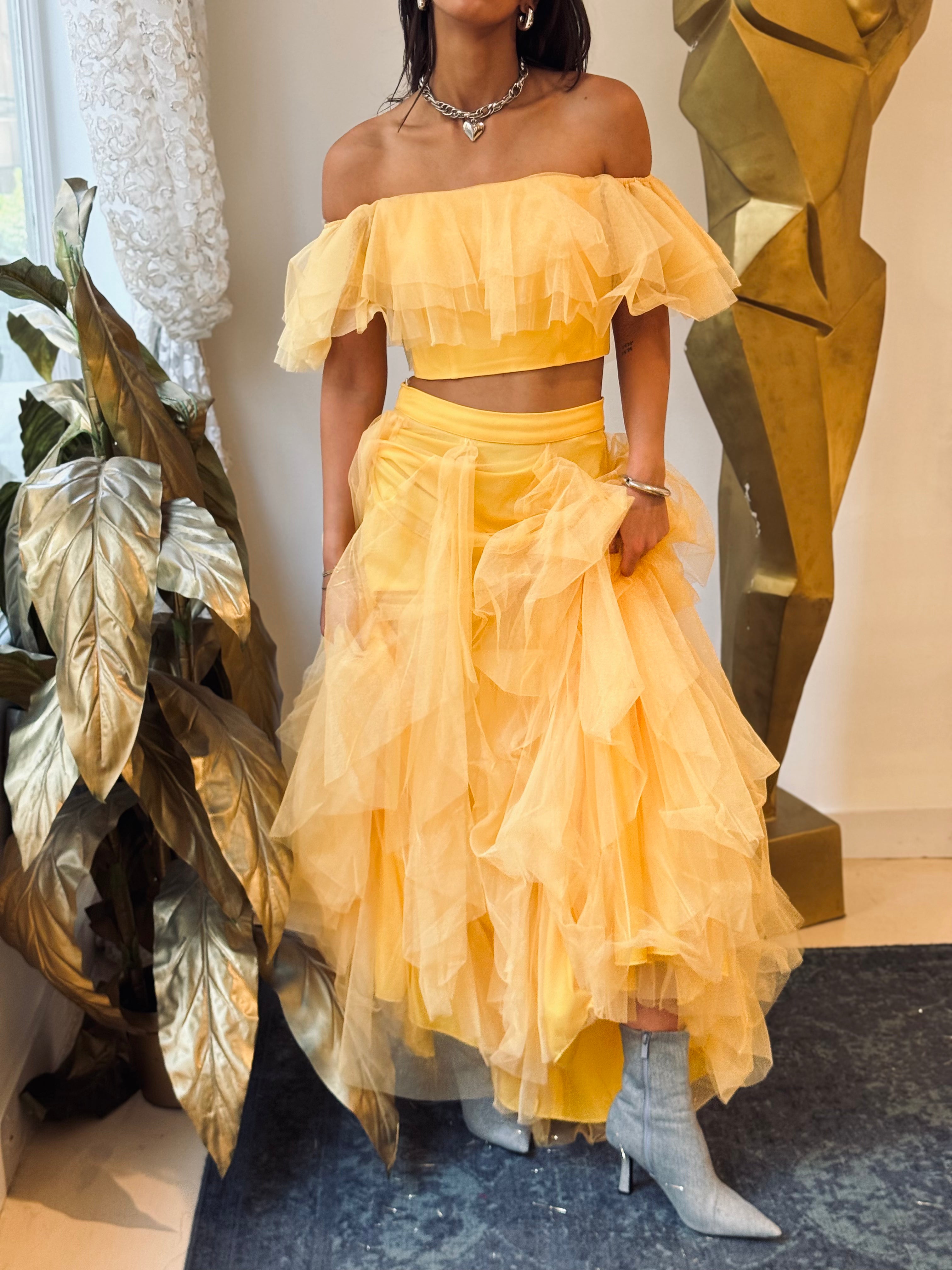 Two piece set in Yellow