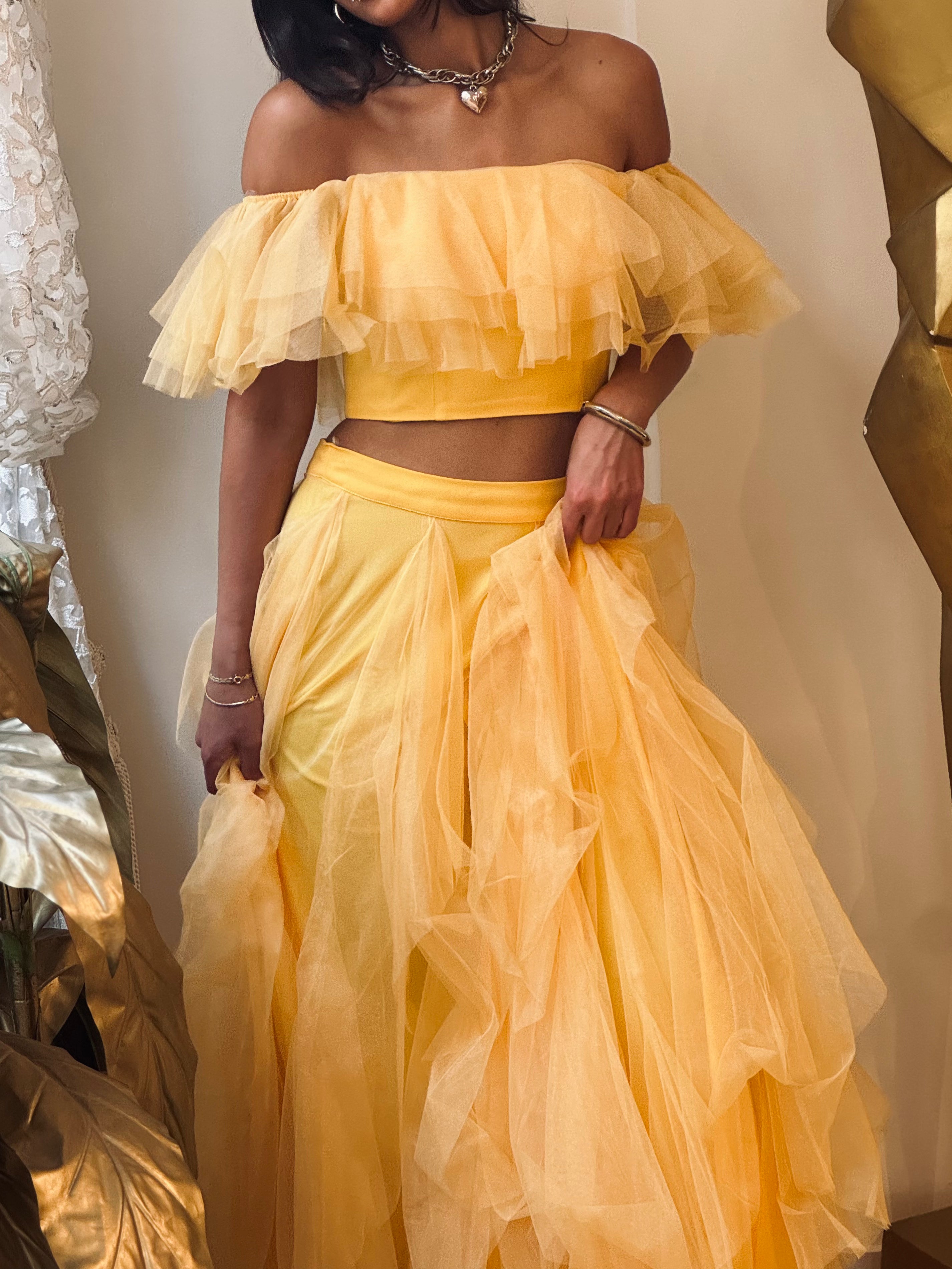 Two piece set in Yellow