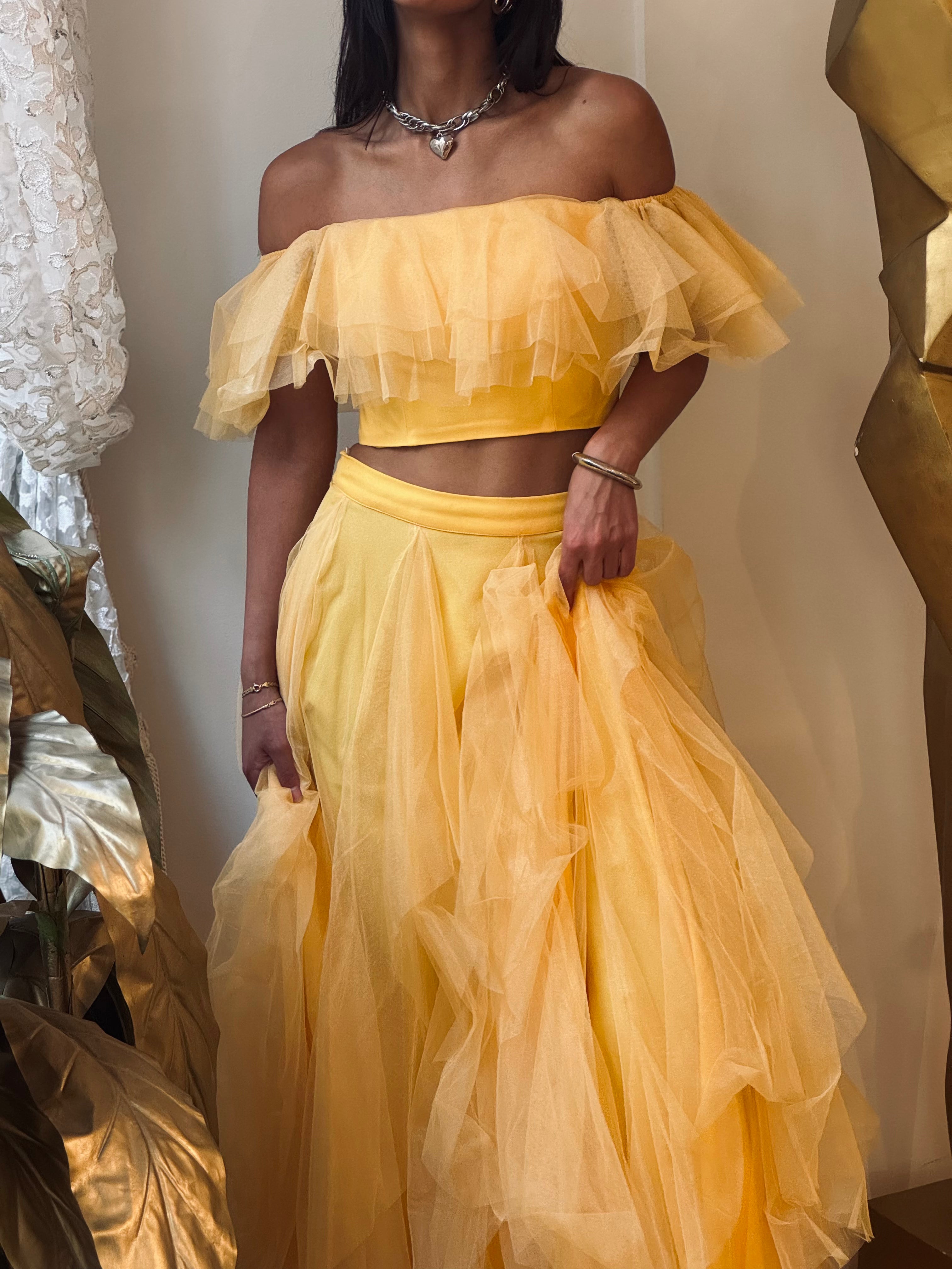 Two piece set in Yellow
