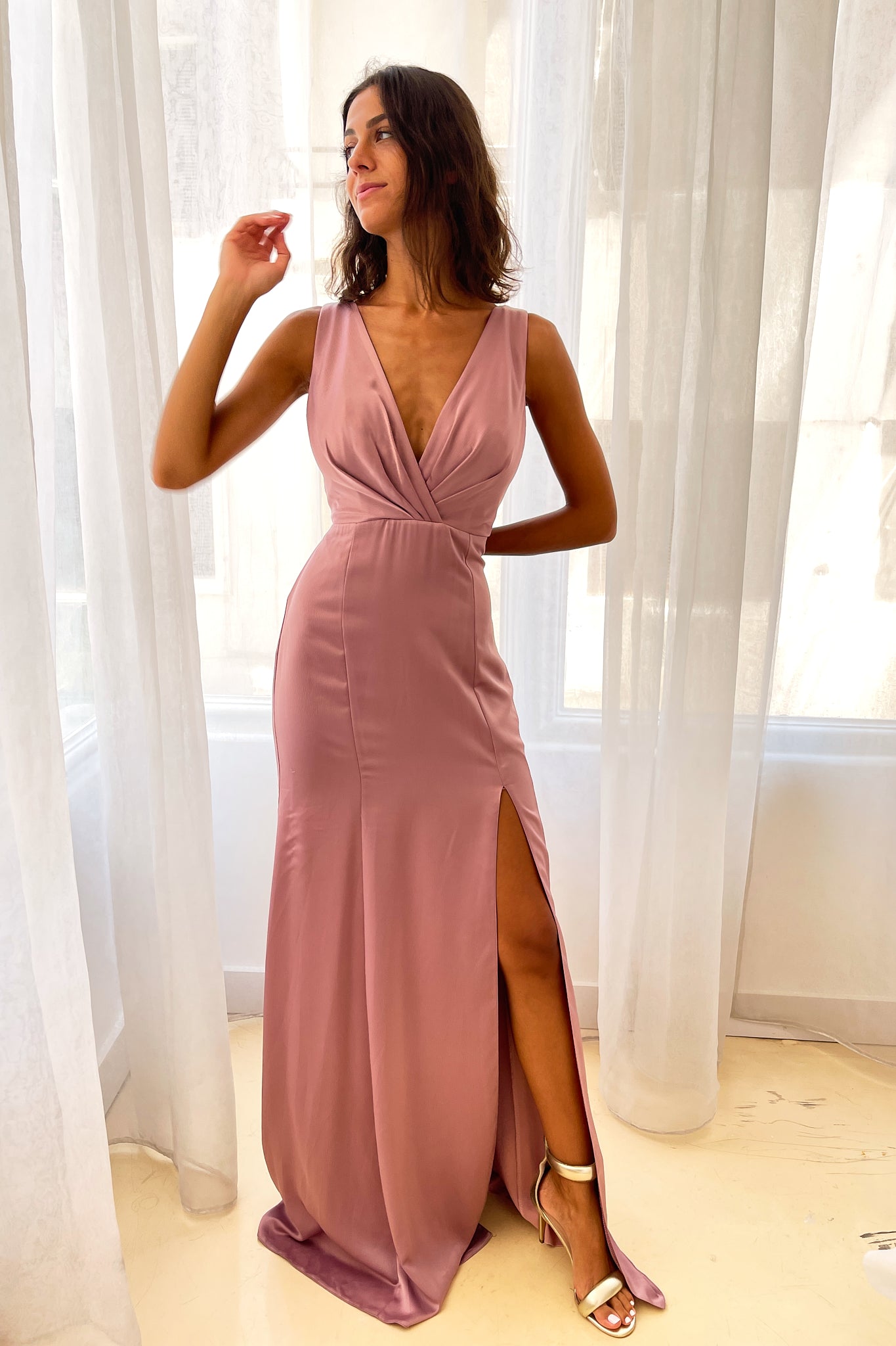 Runway Look 48 in Rose