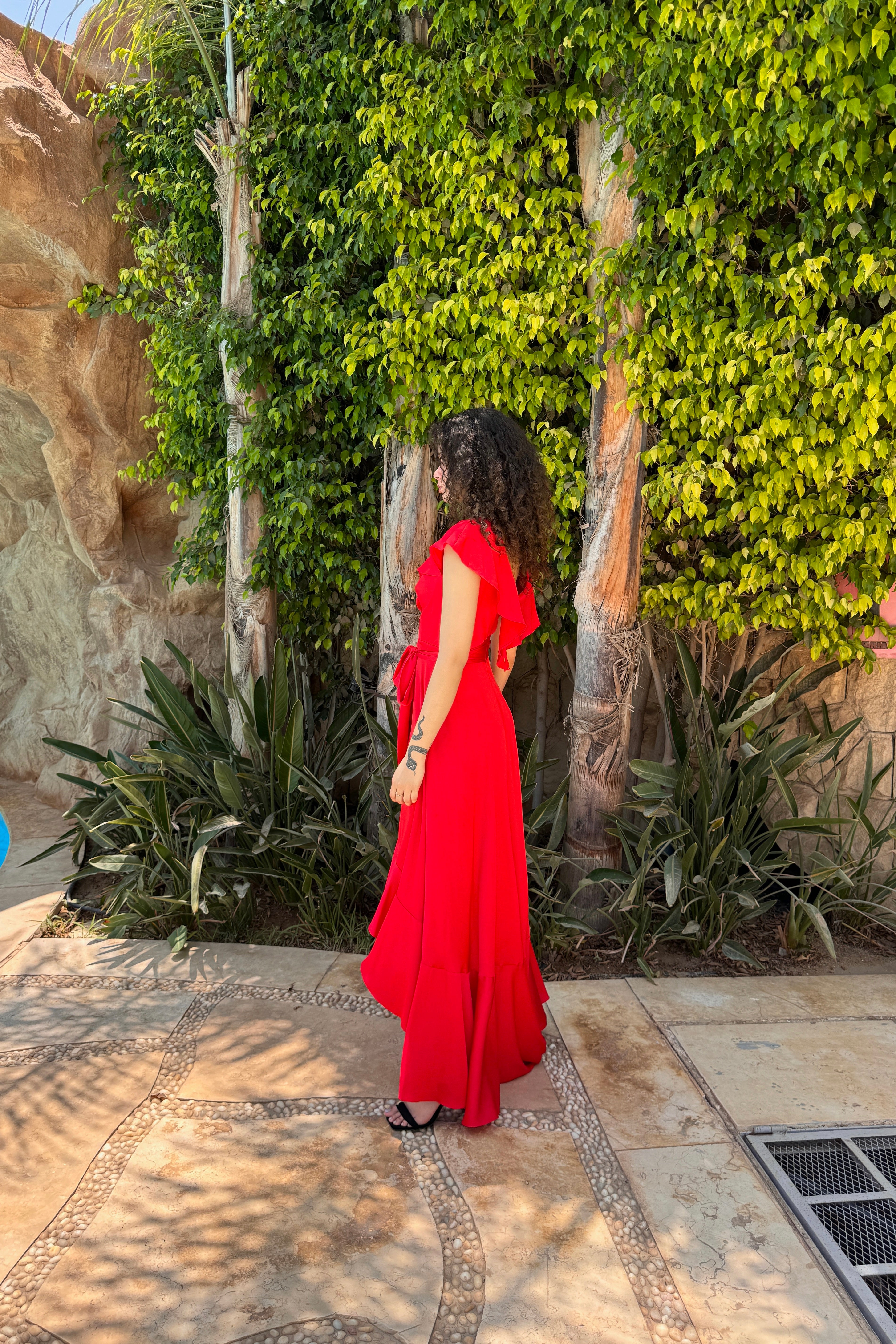 Runway Look 25 in Red