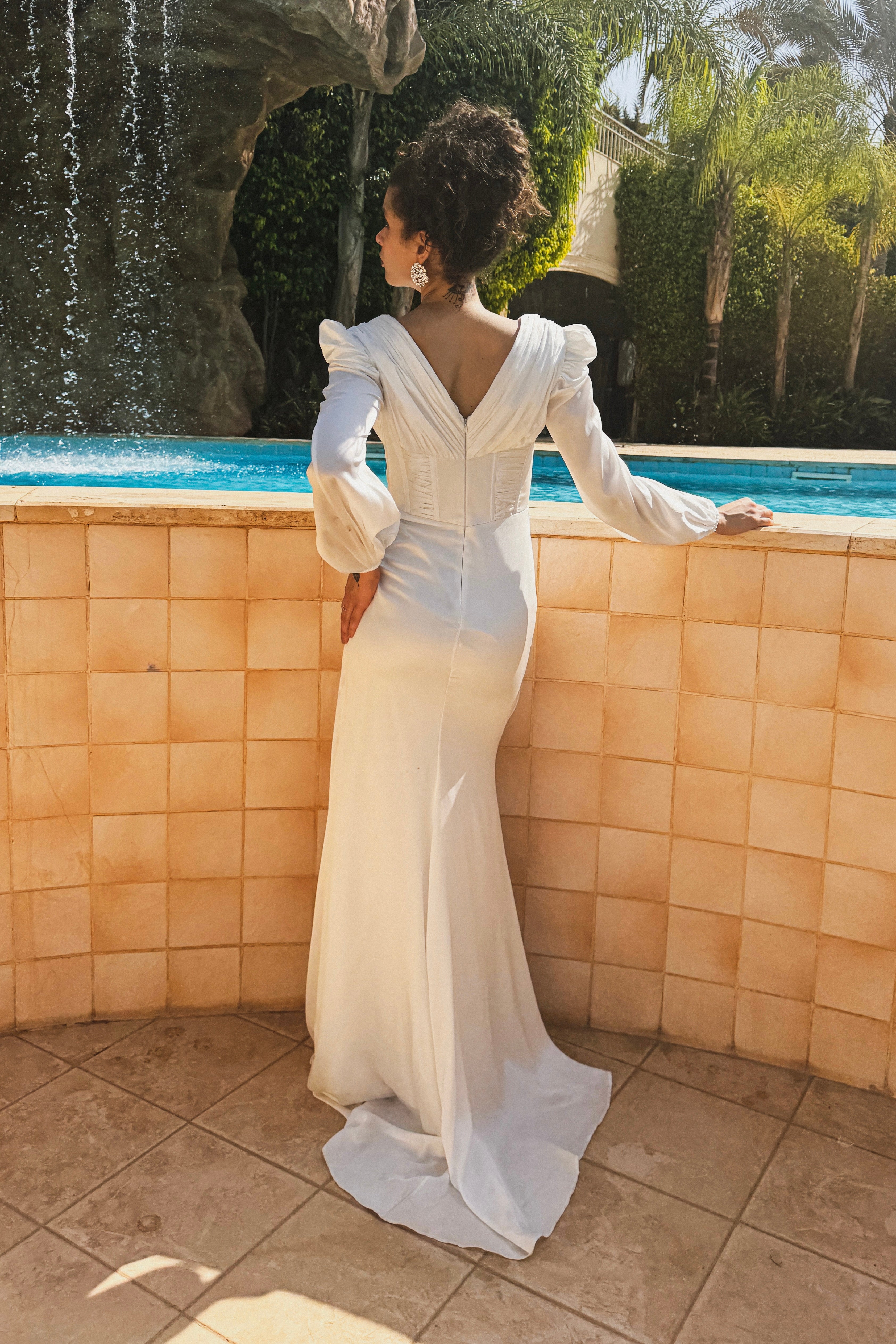 Runway Look 43 in White