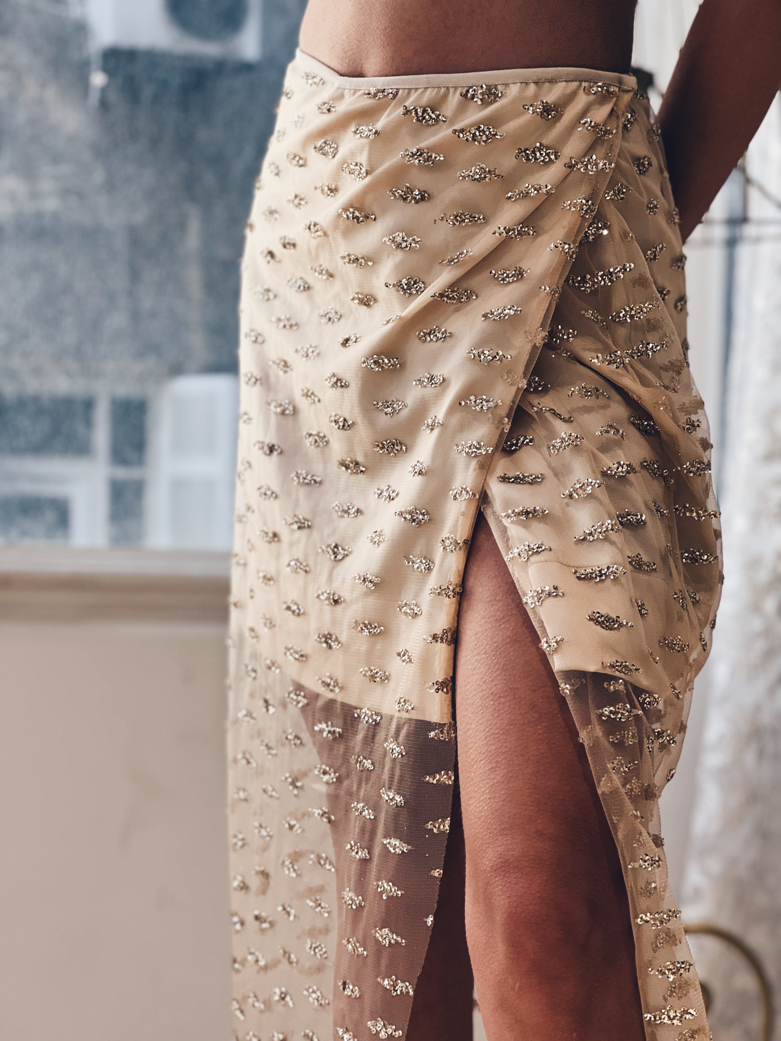 Cropped envelope Shimmery set
