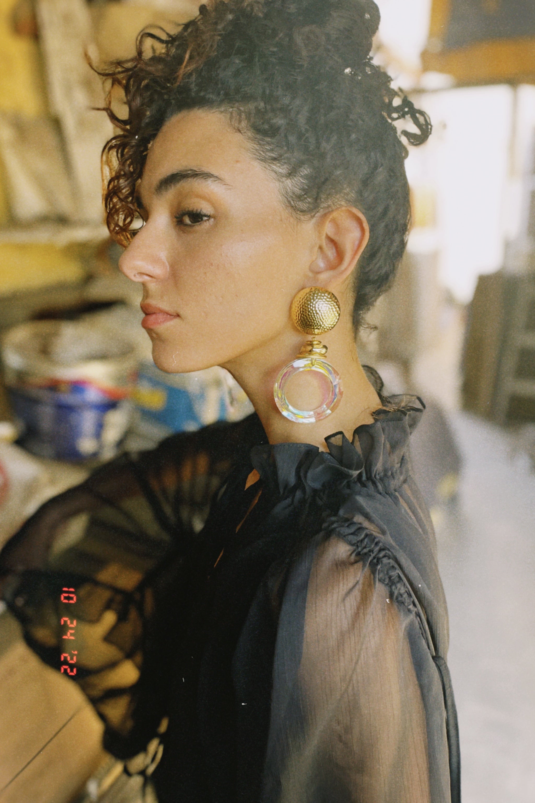 Buckle earrings