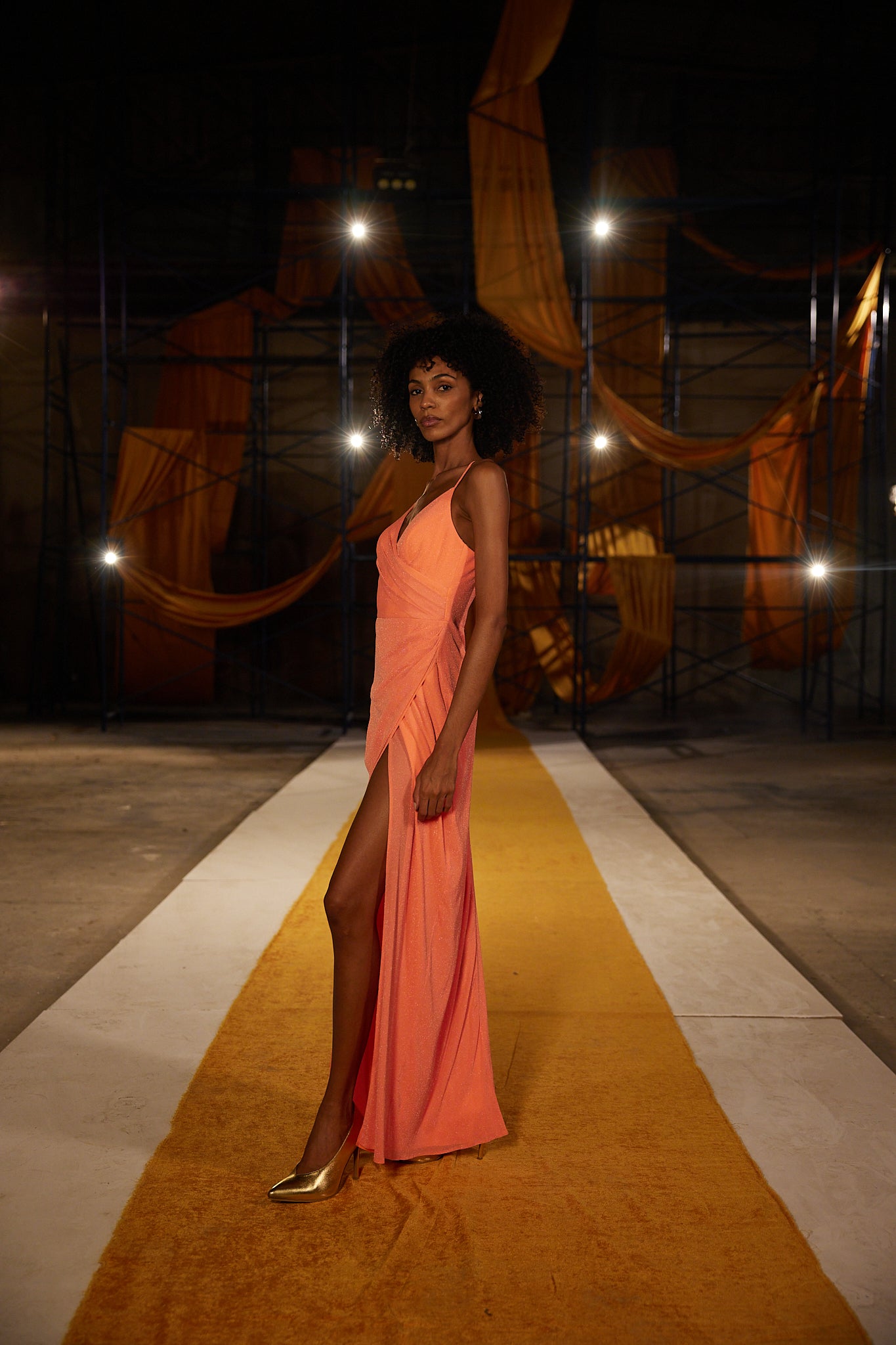 Runway Look 33 in Orange