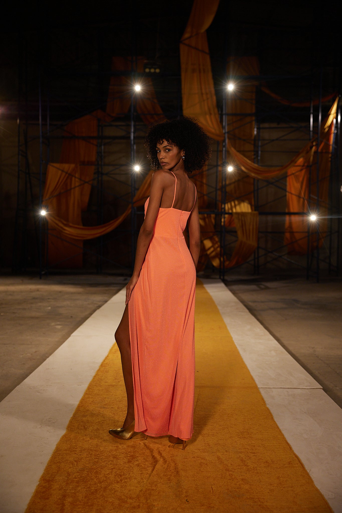 Runway Look 33 in Orange