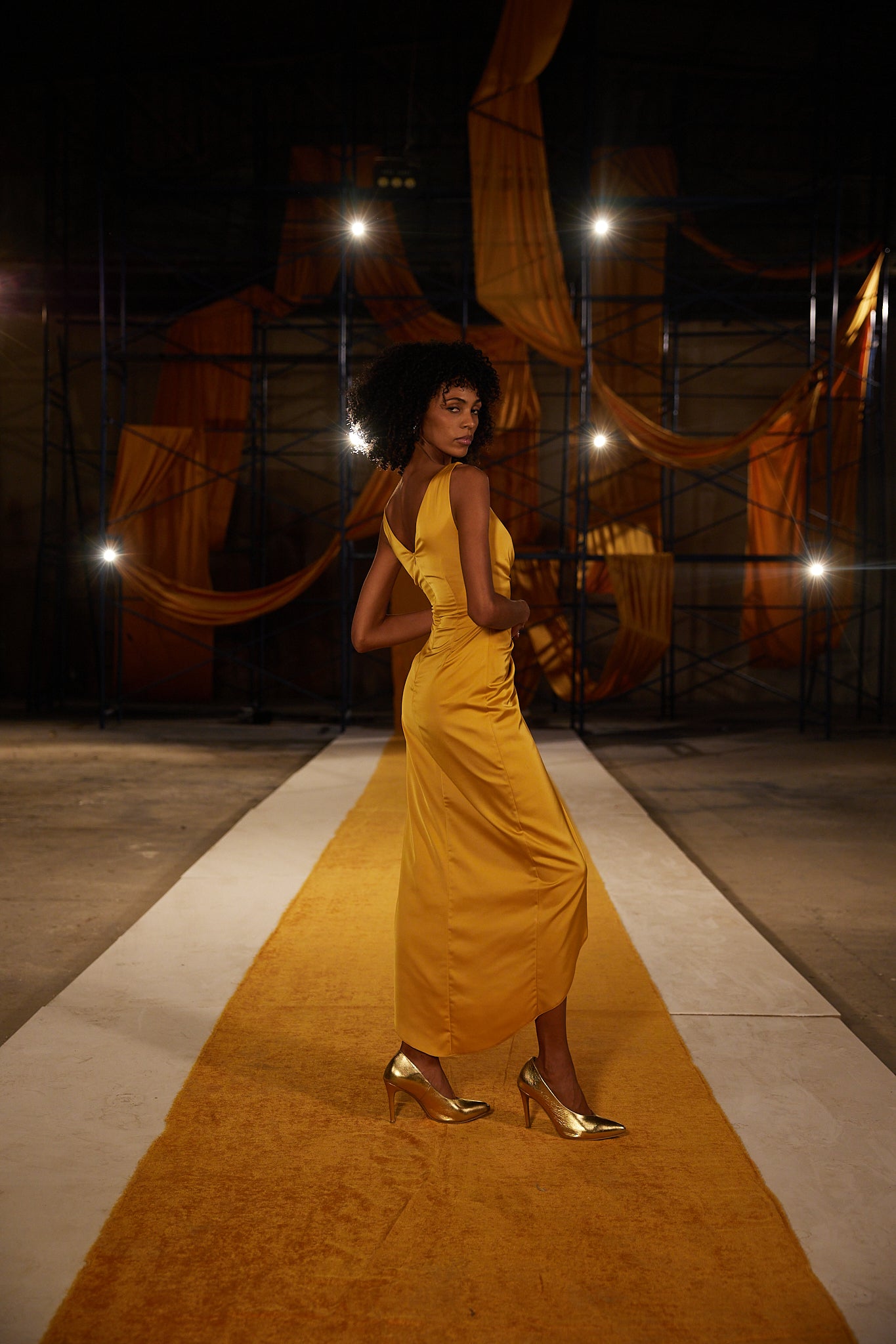 Runway Look 29 in Mustard