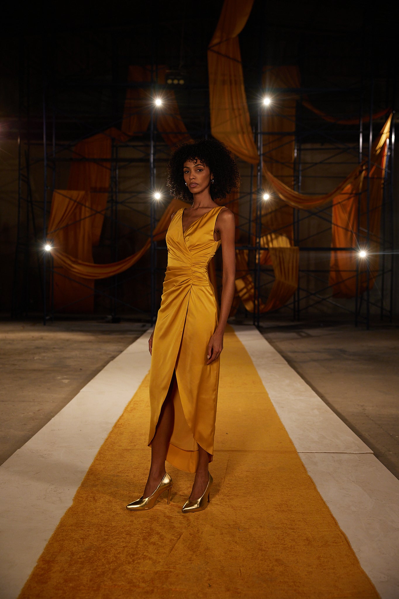 Runway Look 29 in Mustard