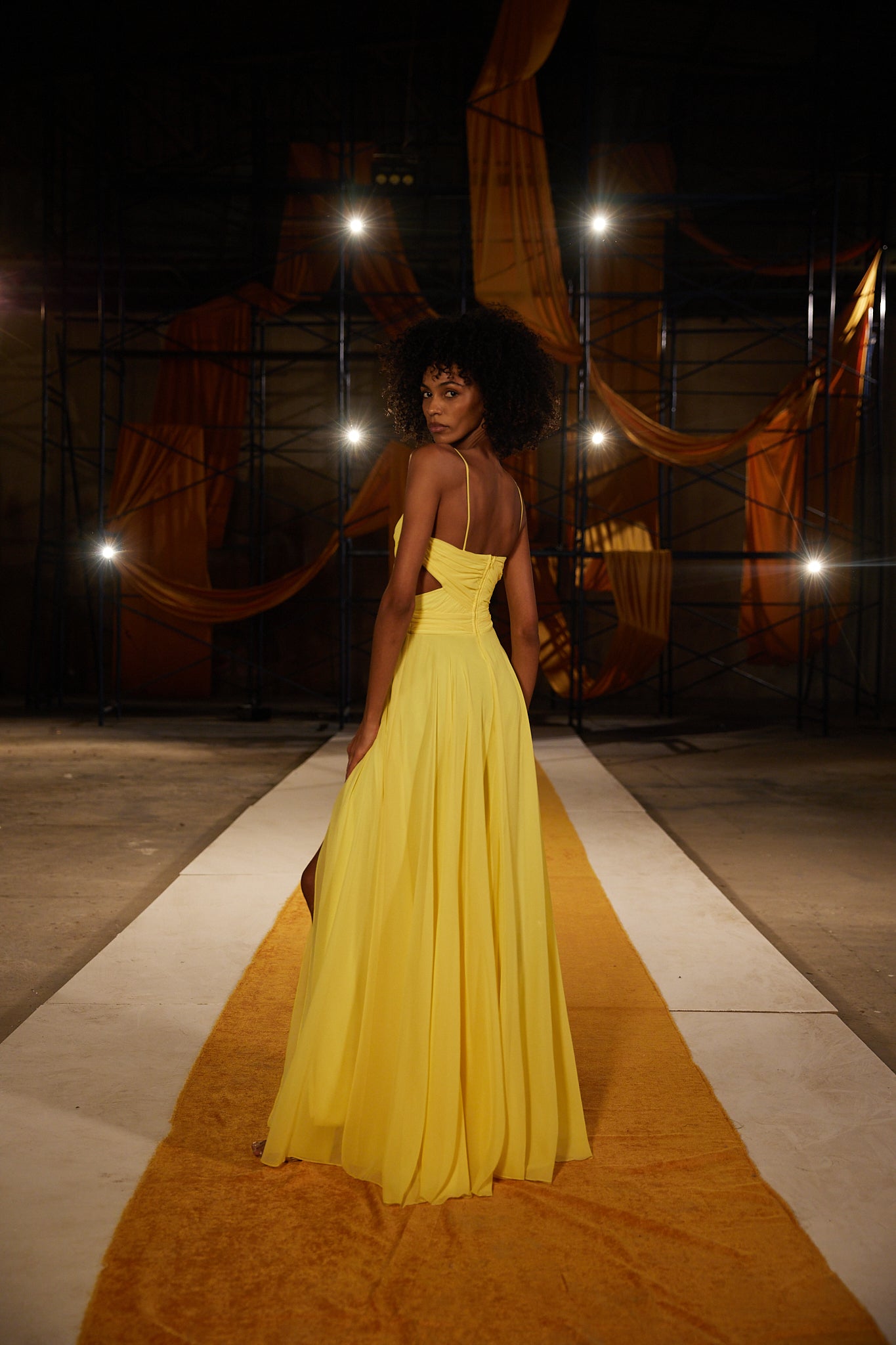 Runway Look 5 in Yellow