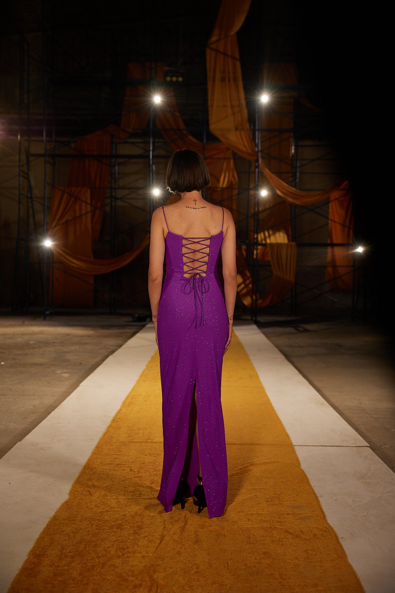 Runway Look 47 in Purple