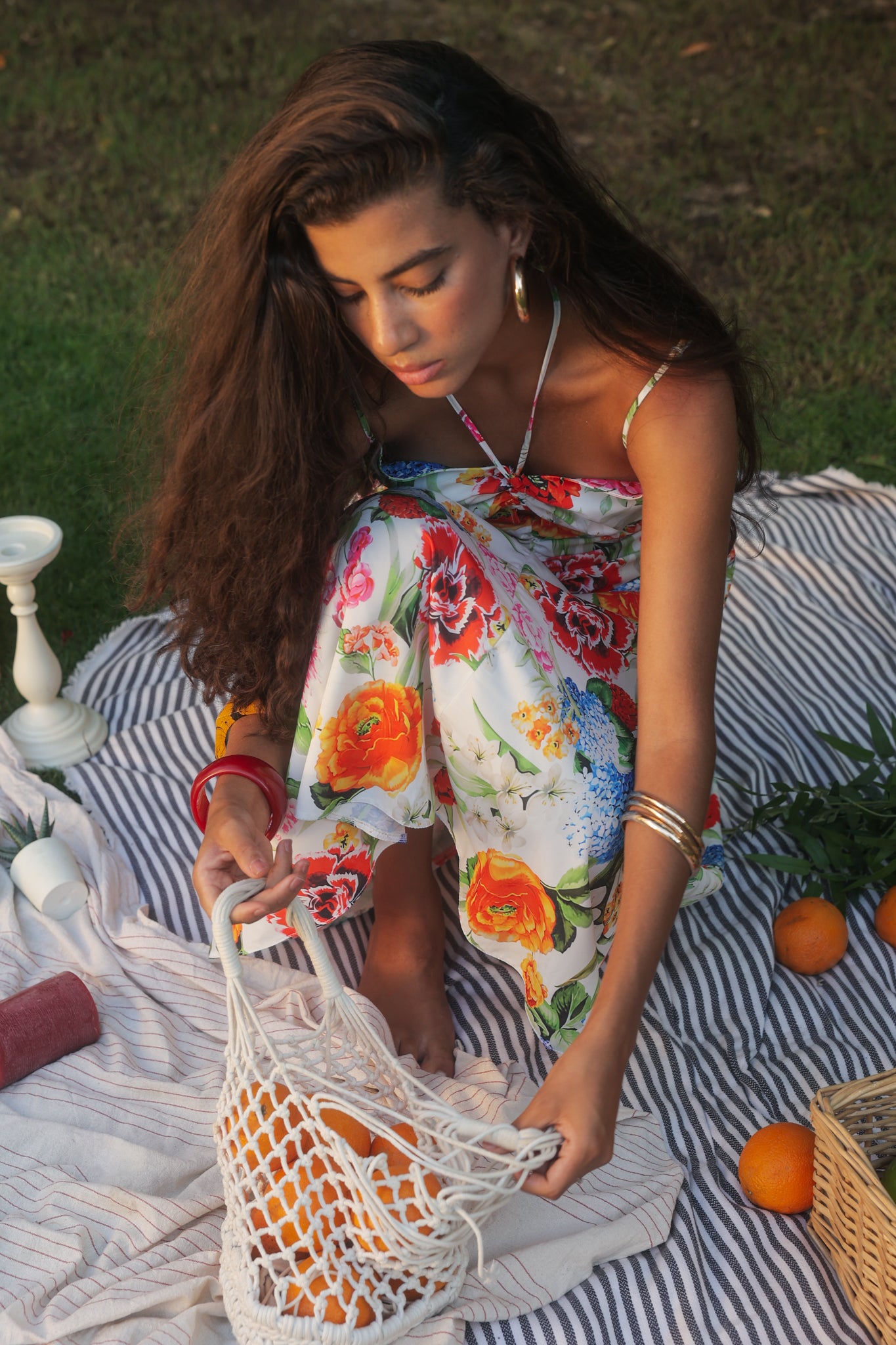 Halter neck Floral Dress