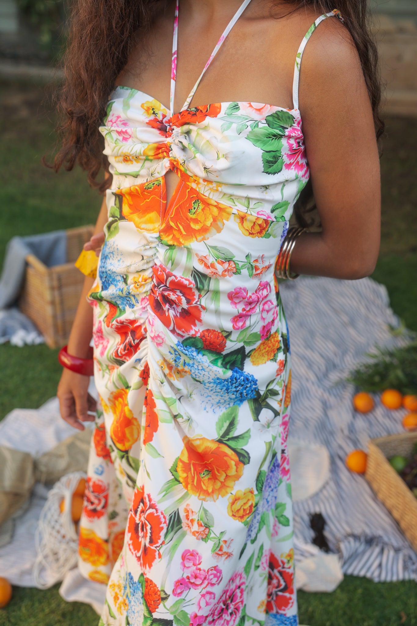 Halter neck Floral Dress
