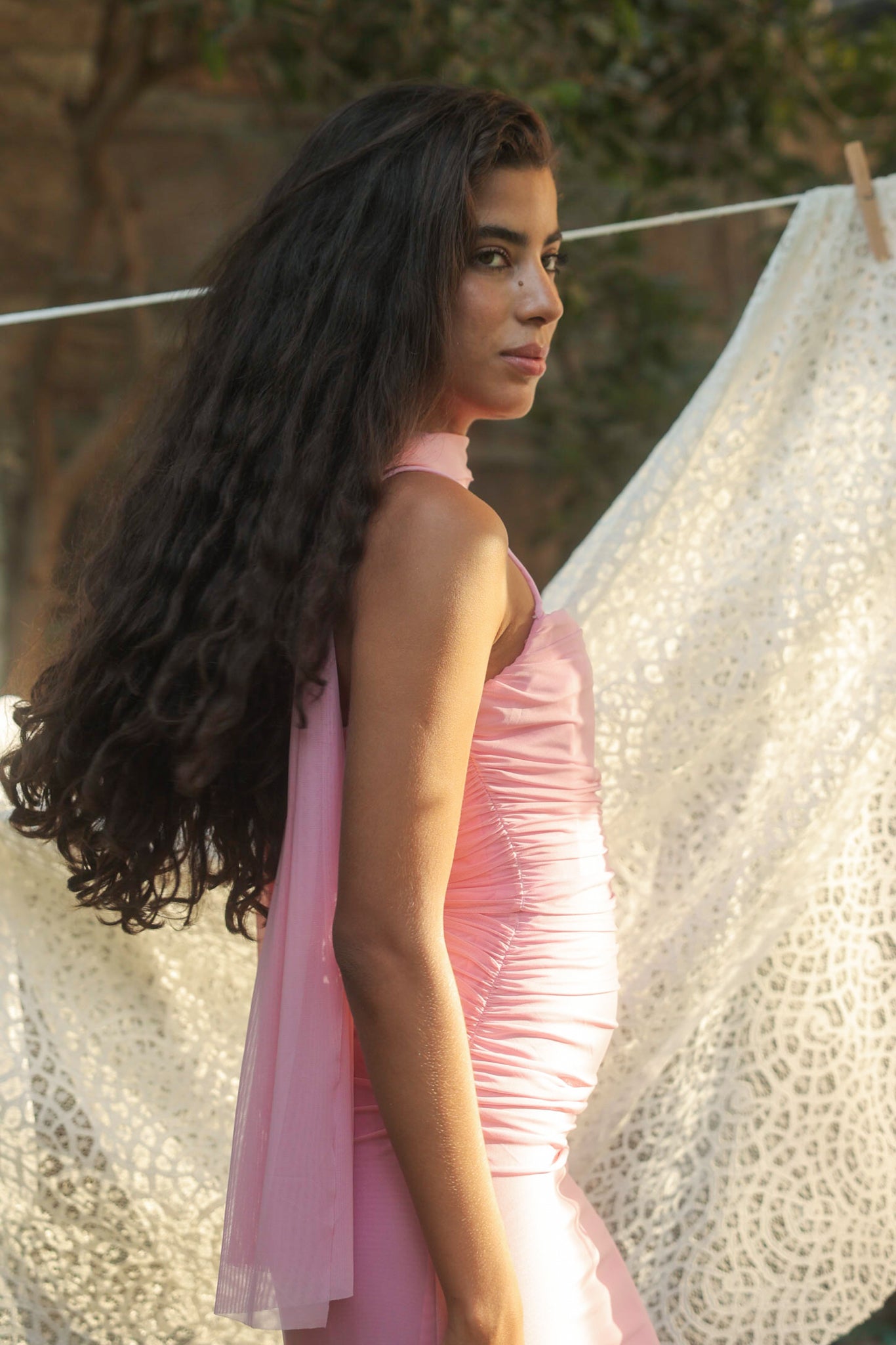 Tulle Dress in Pink