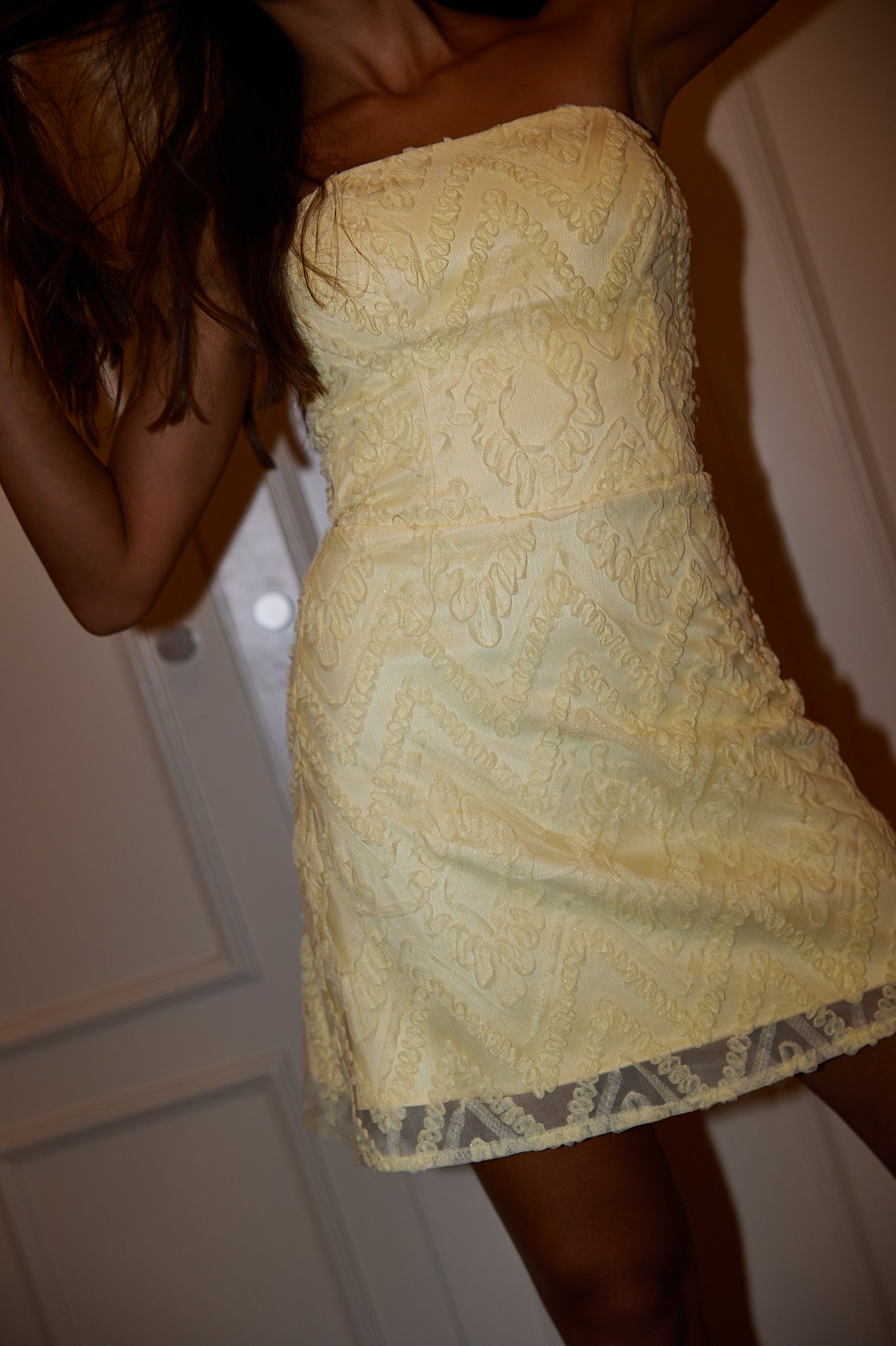 The Little Frilly Dress in Yellow