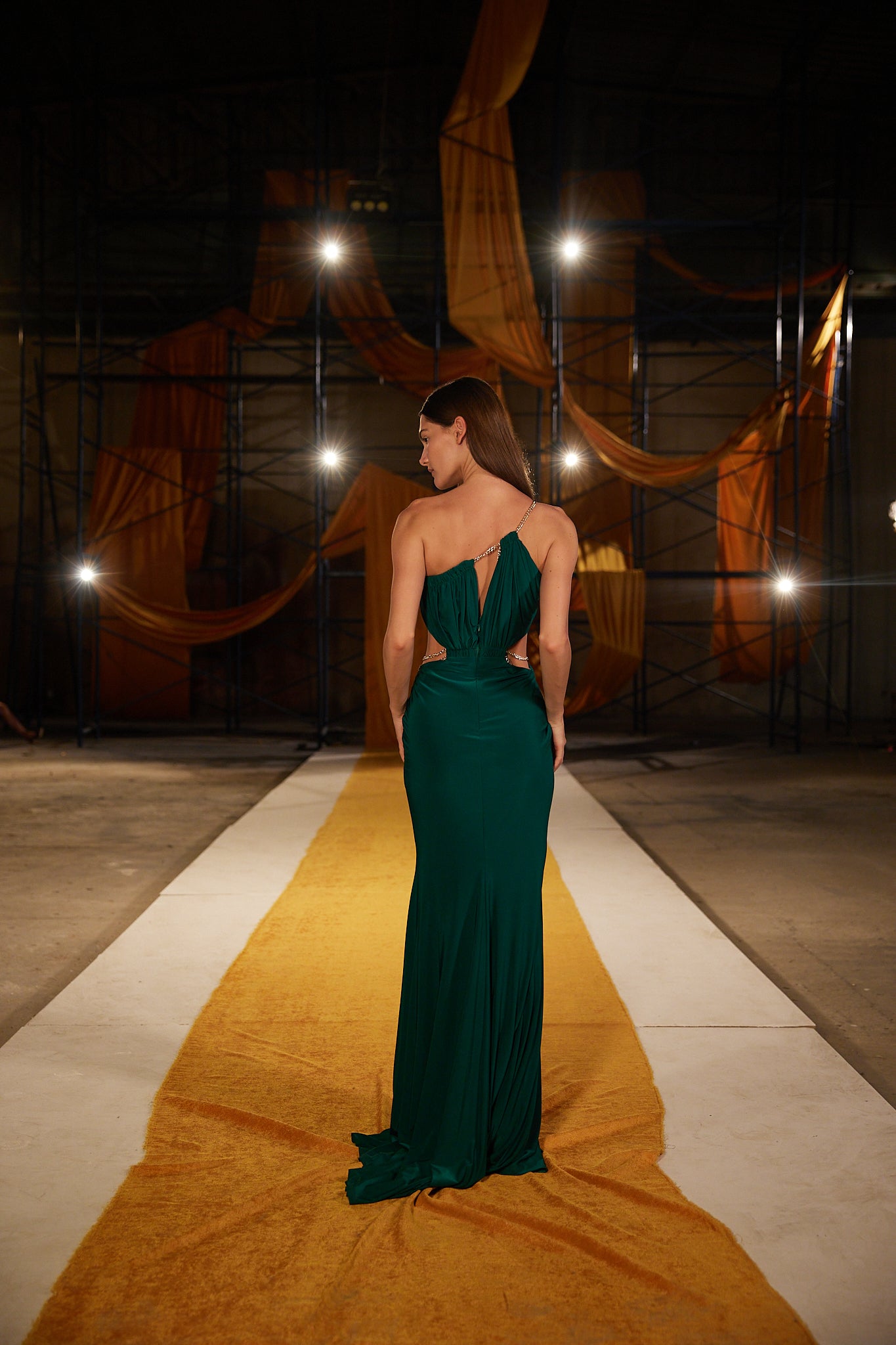 Runway Look 17 in Green