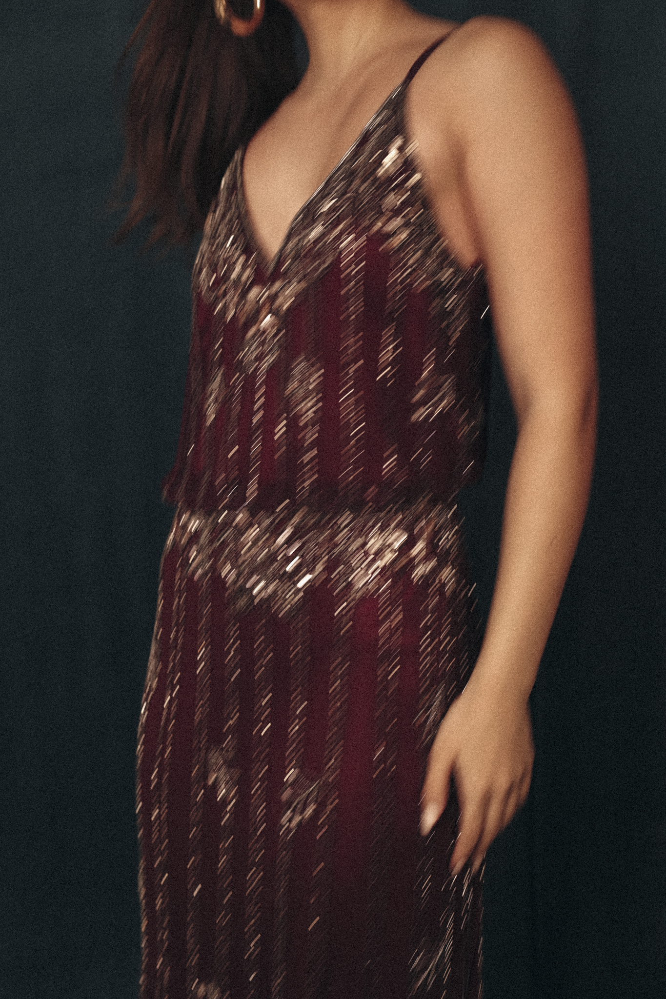 The Gatsby Dress In Burgundy