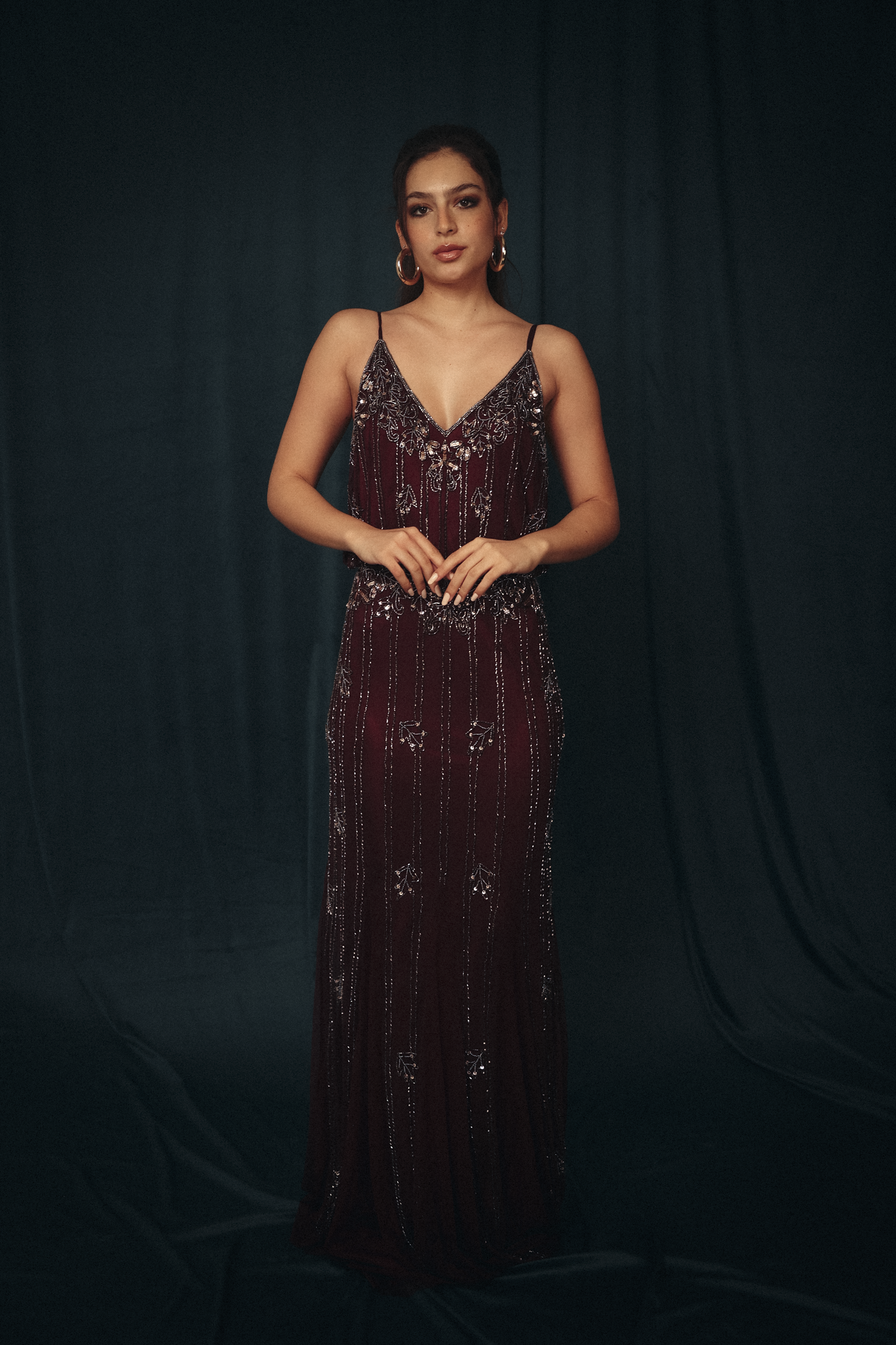 The Gatsby Dress In Burgundy