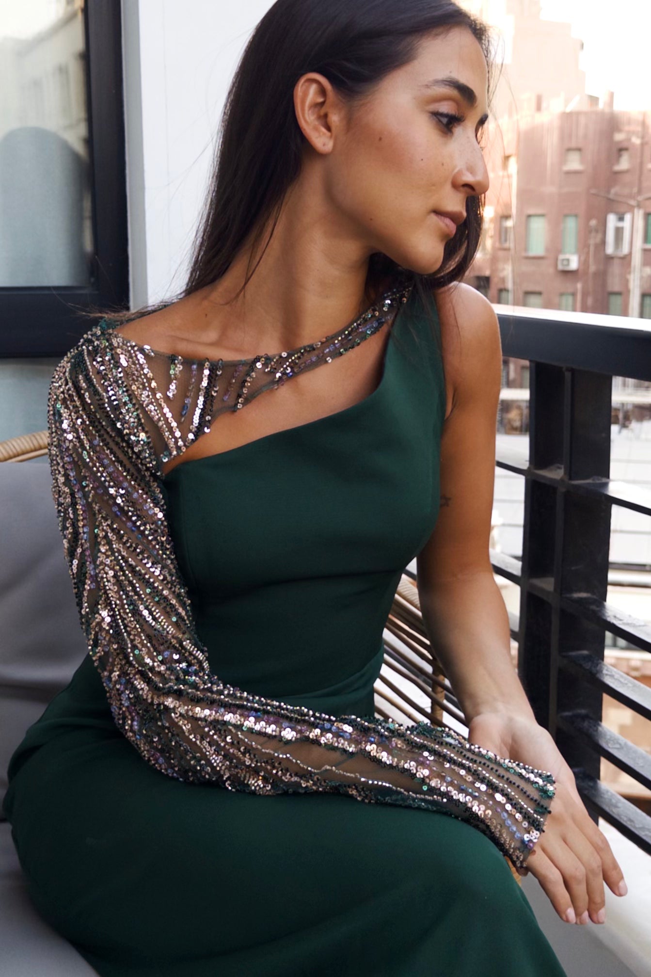 Serpentina in Dark Green