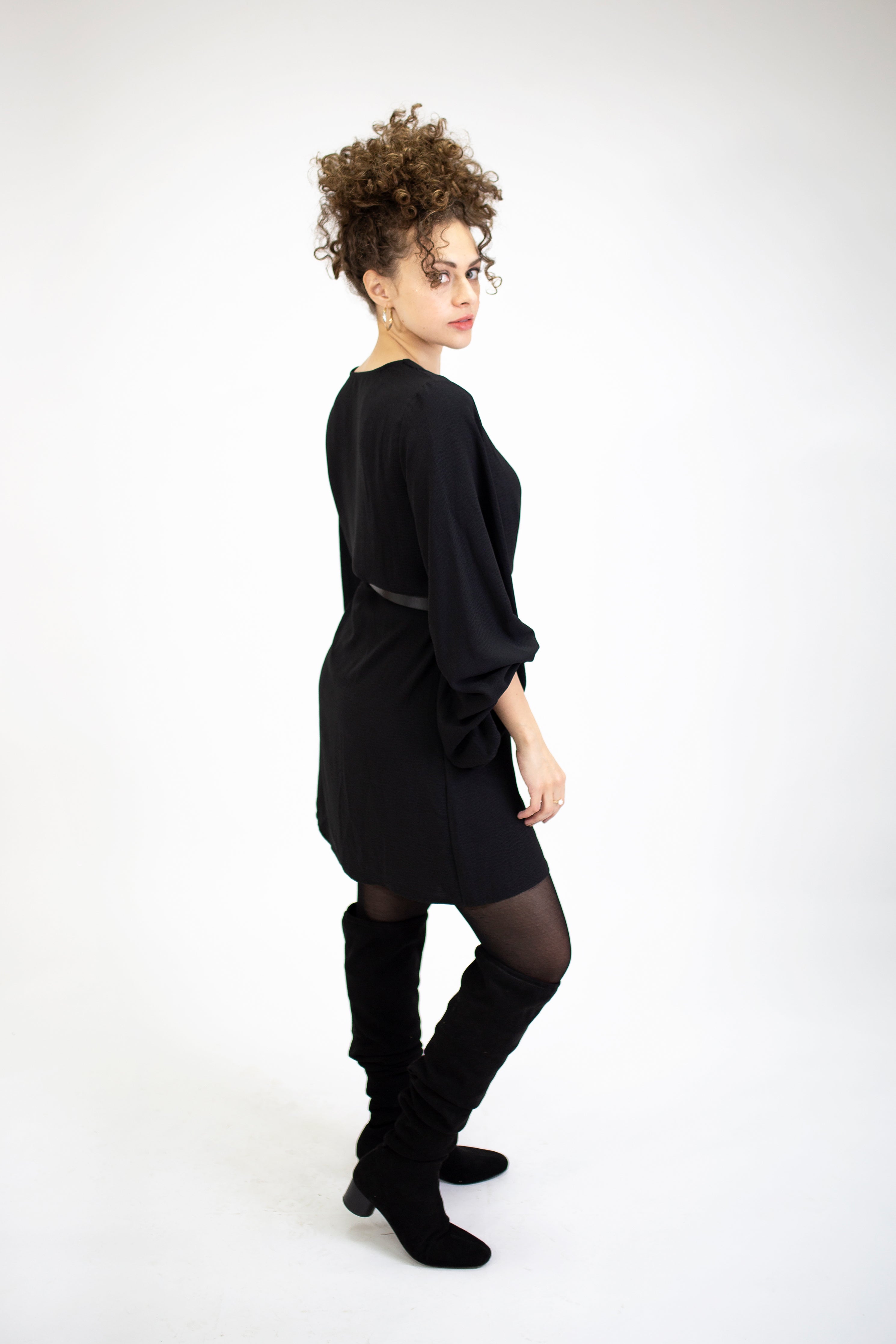 Short Dress with Buttons