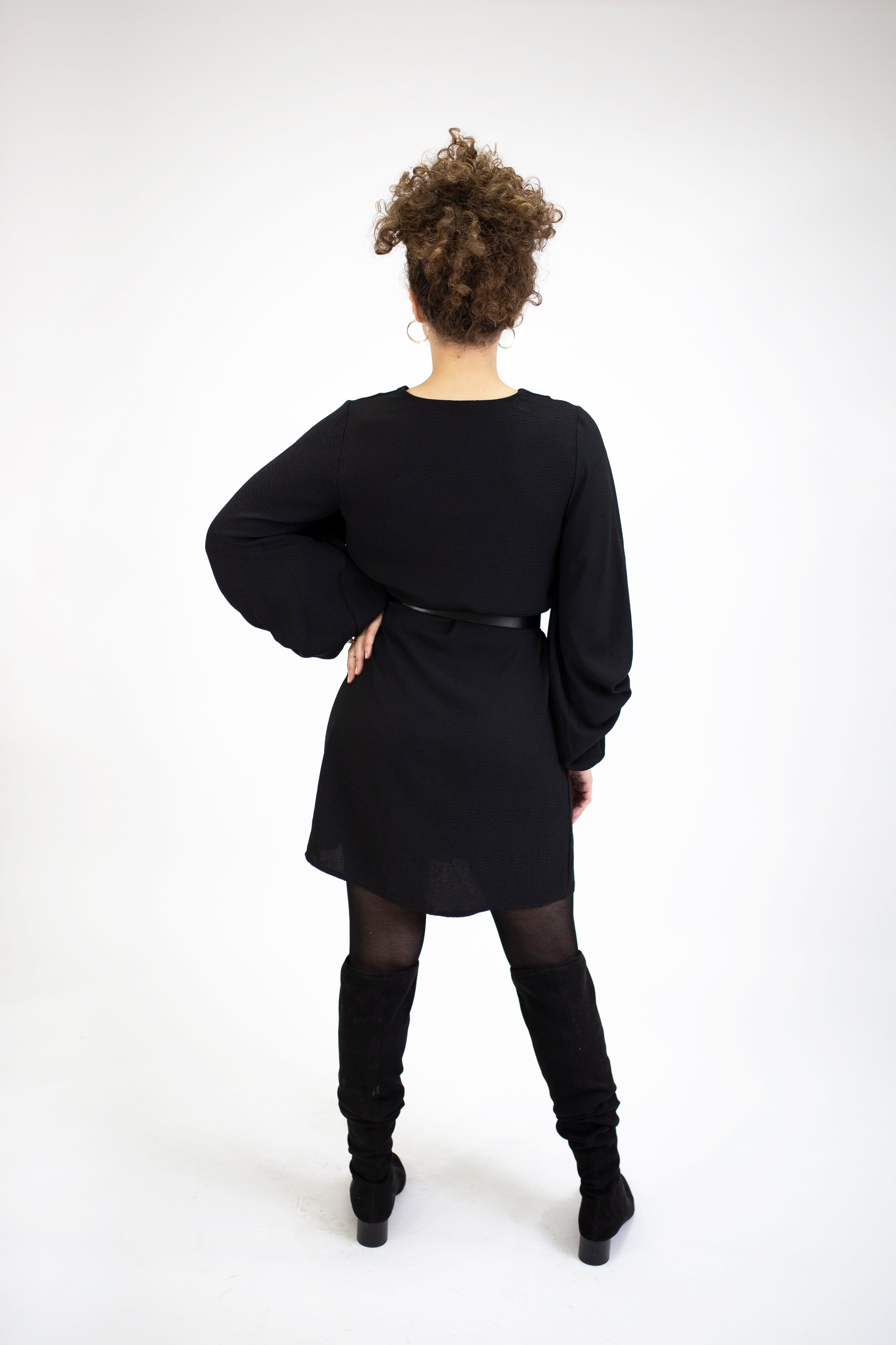 Short Dress with Buttons