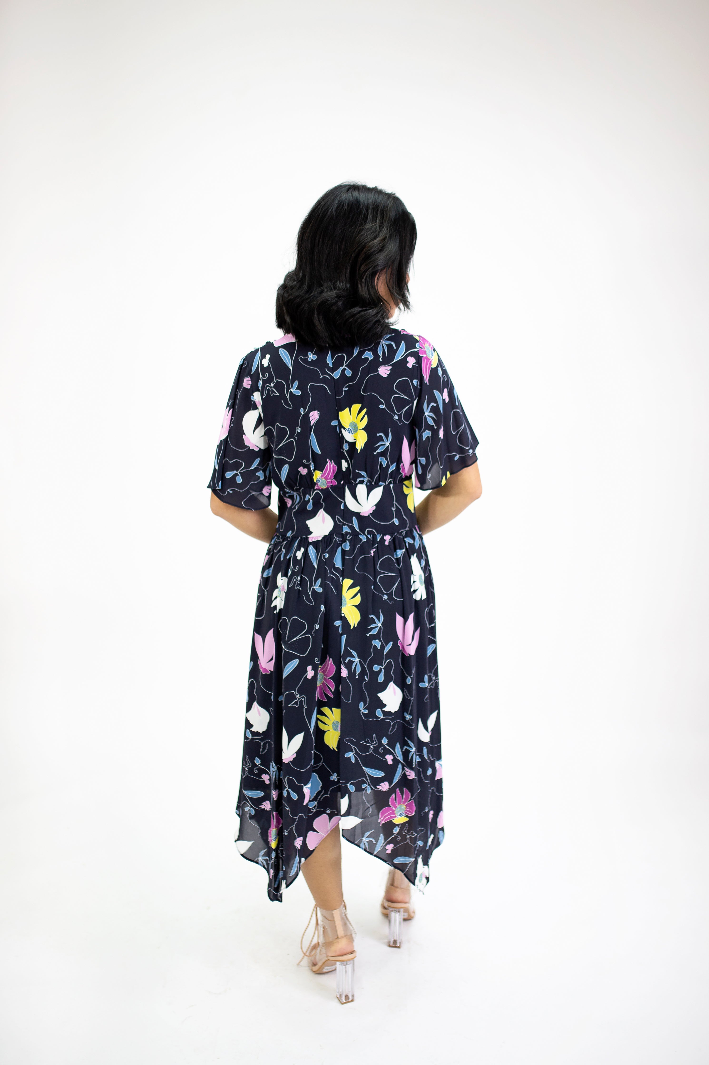 Chiffon Colorful Dress