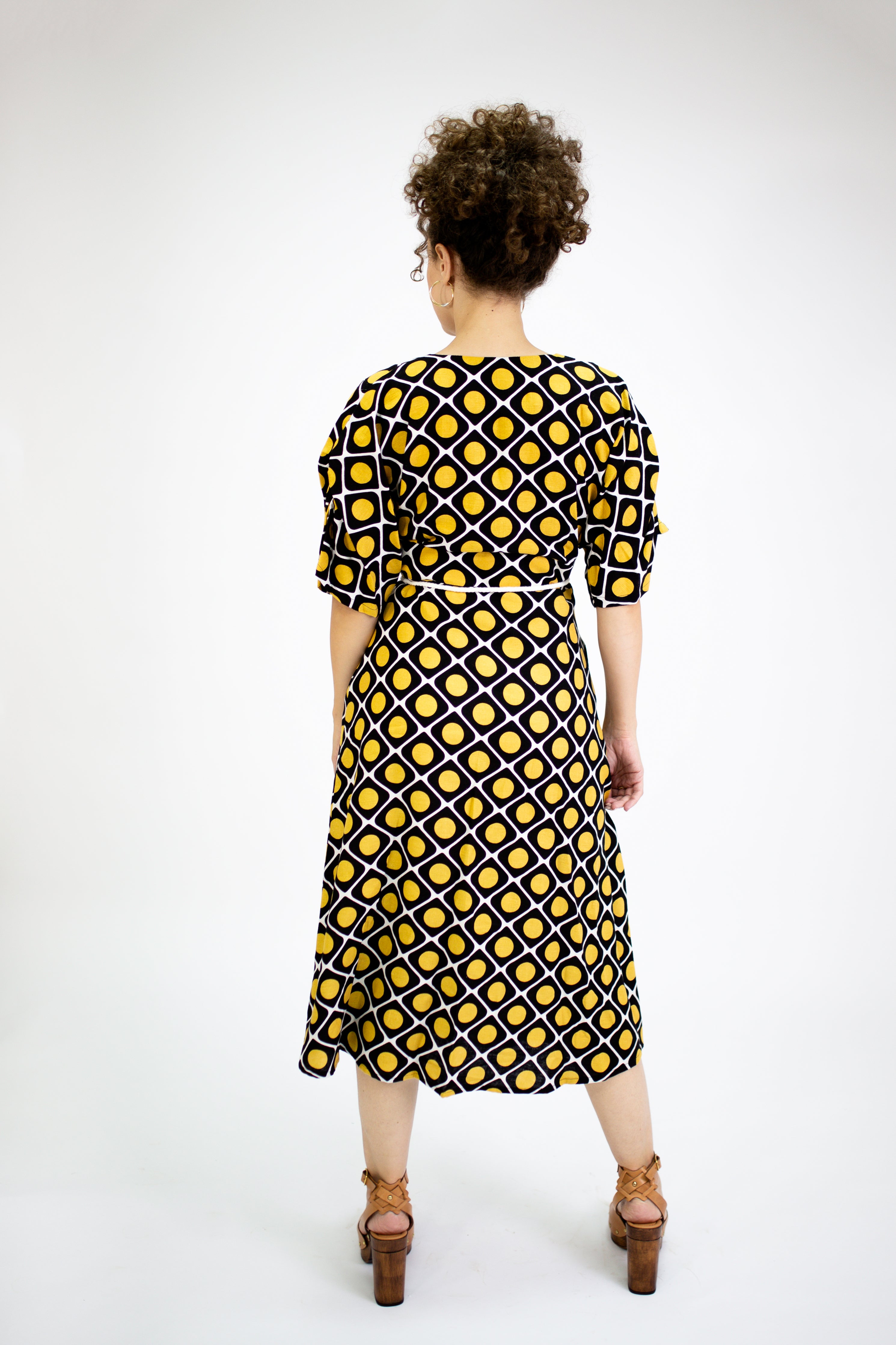 Polka Dot with Balloon Sleeve