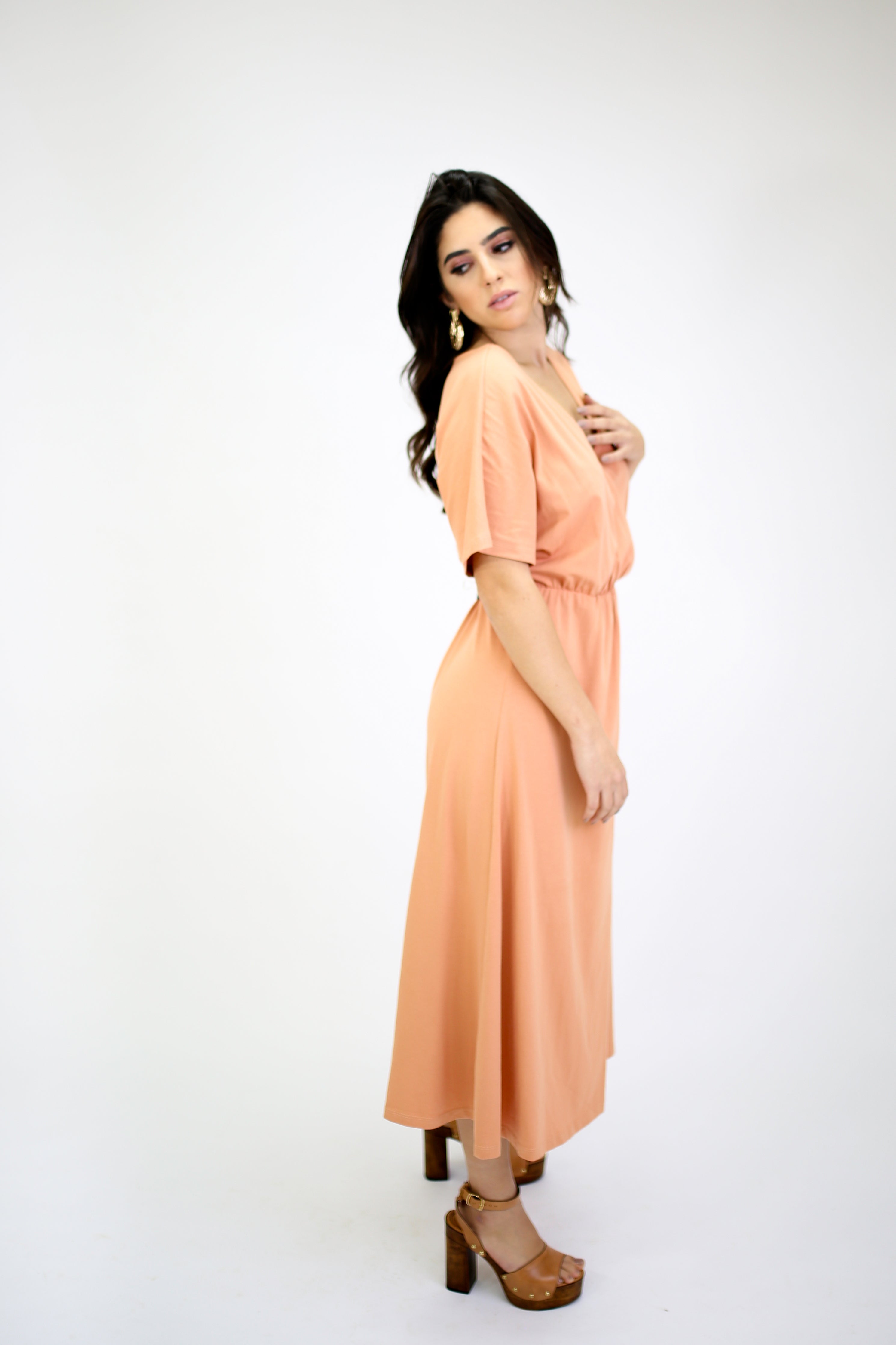 Cotton Double Breasted Dress